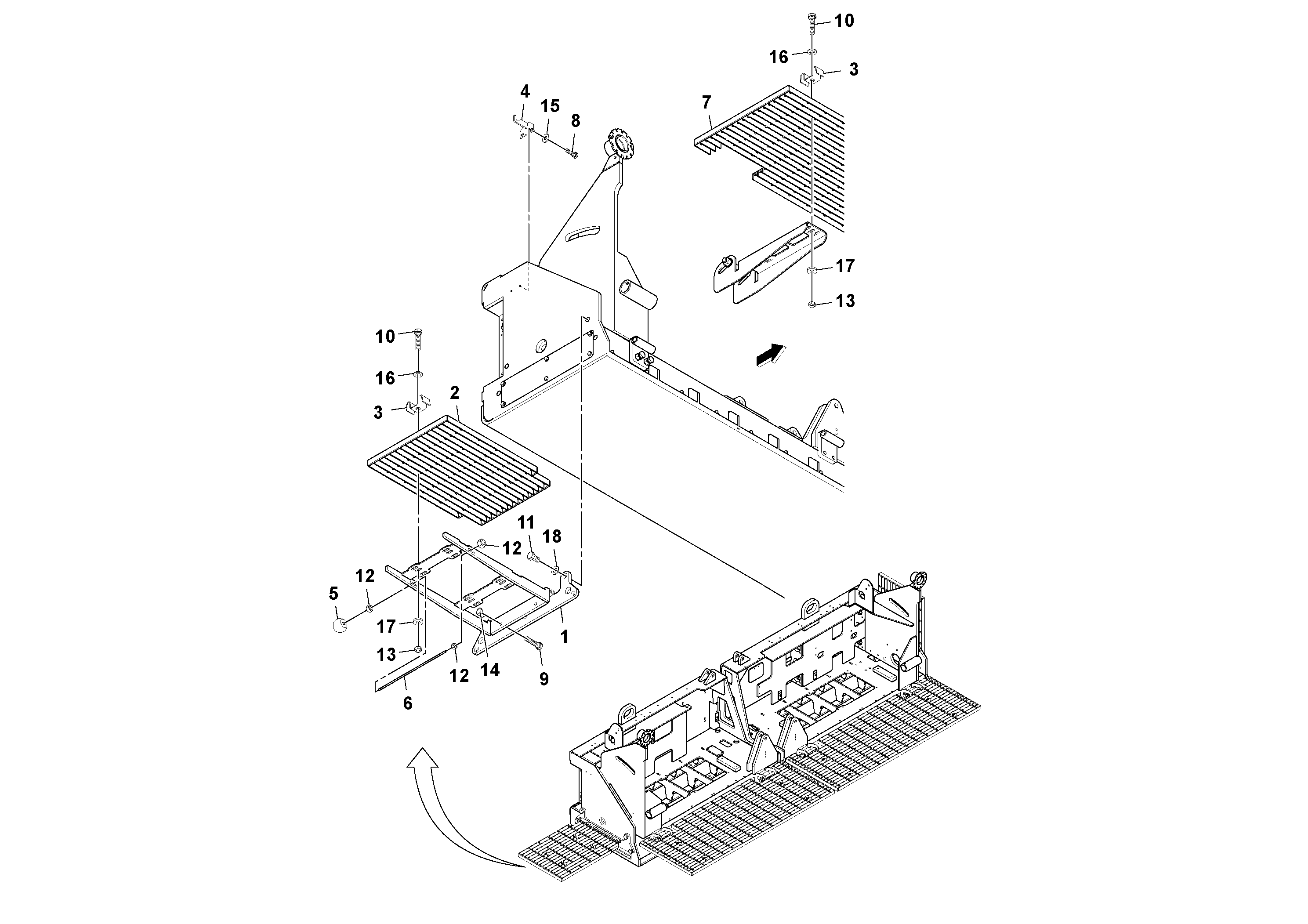 Схема запчастей Volvo Ultimat - 81803 Walkway Installation ULTIMAT 200