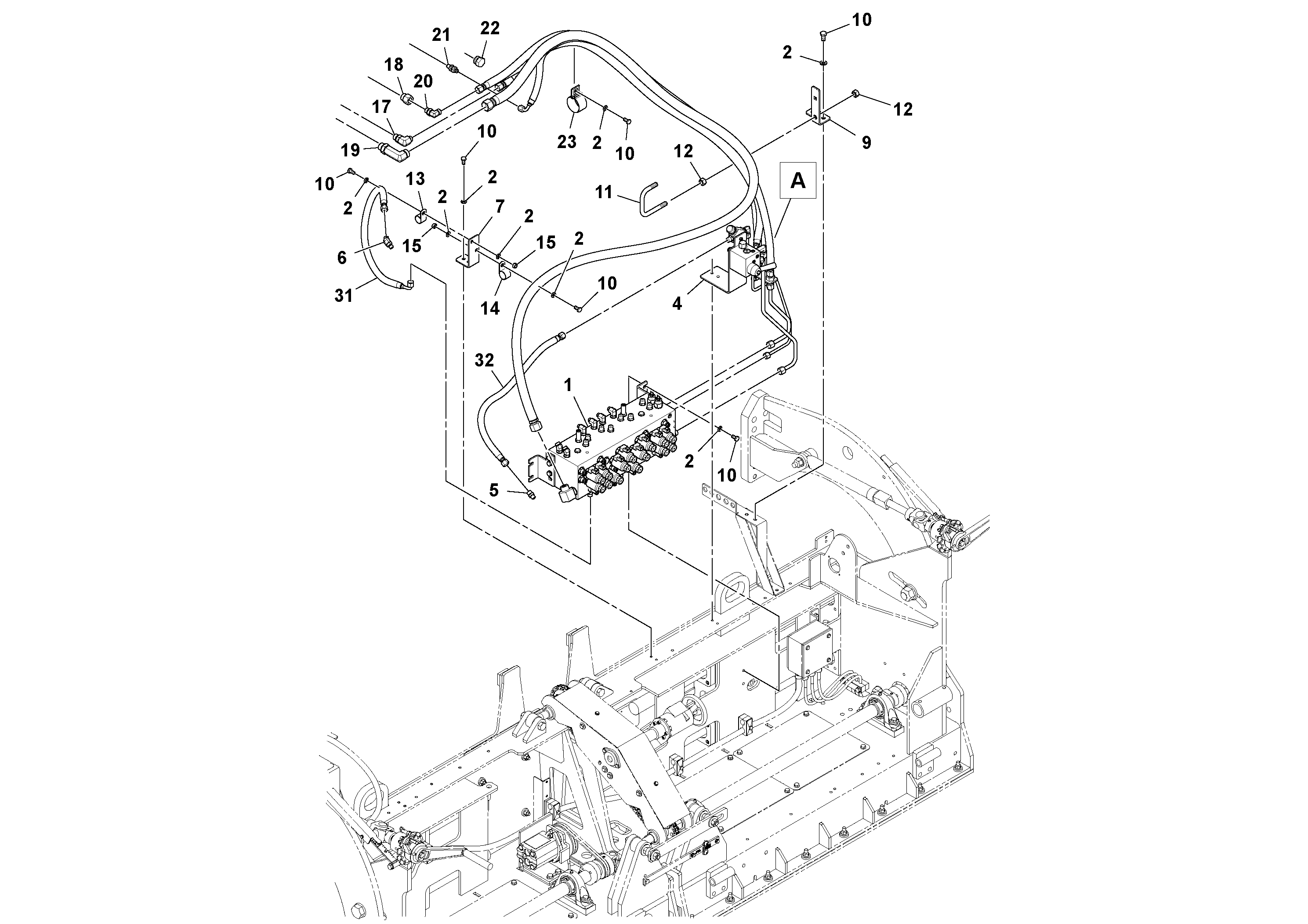 Схема запчастей Volvo Ultimat - 80461 Hydraulic valve Assembly ULTIMAT 200