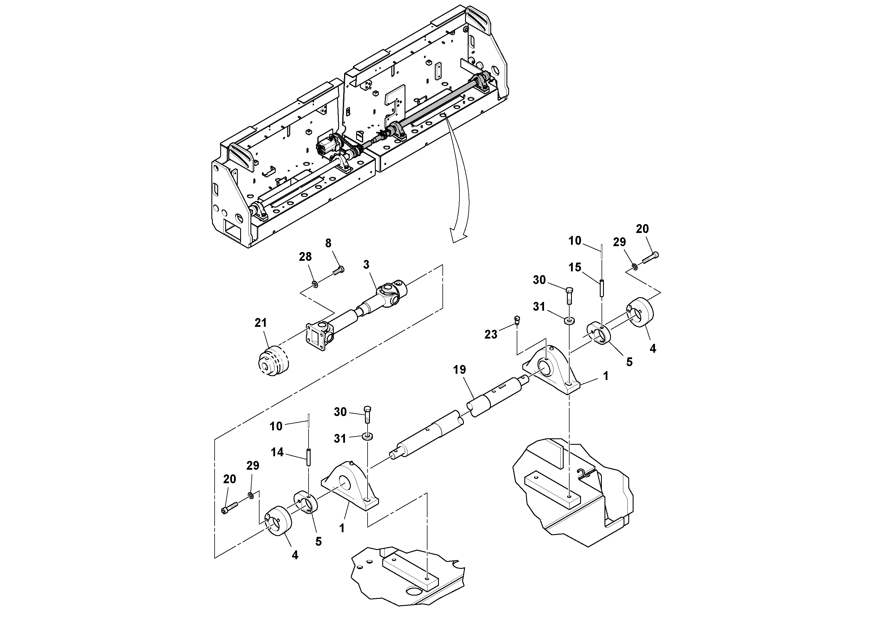 Схема запчастей Volvo Ultimat - 81035 Vibration Installation ULTIMAT 200