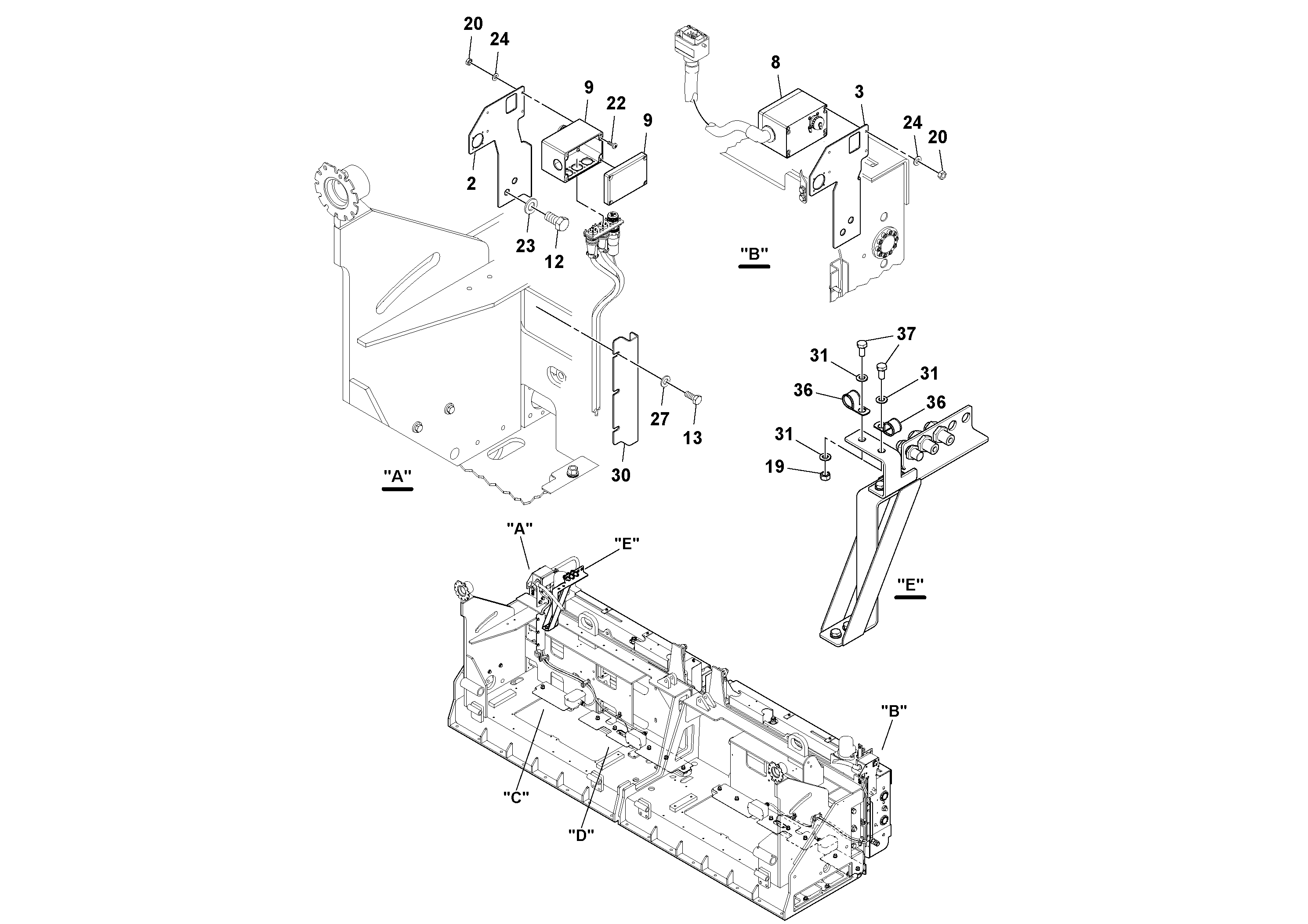 Схема запчастей Volvo Ultimat - 101039 Heater Bar Installation ULTIMAT 200
