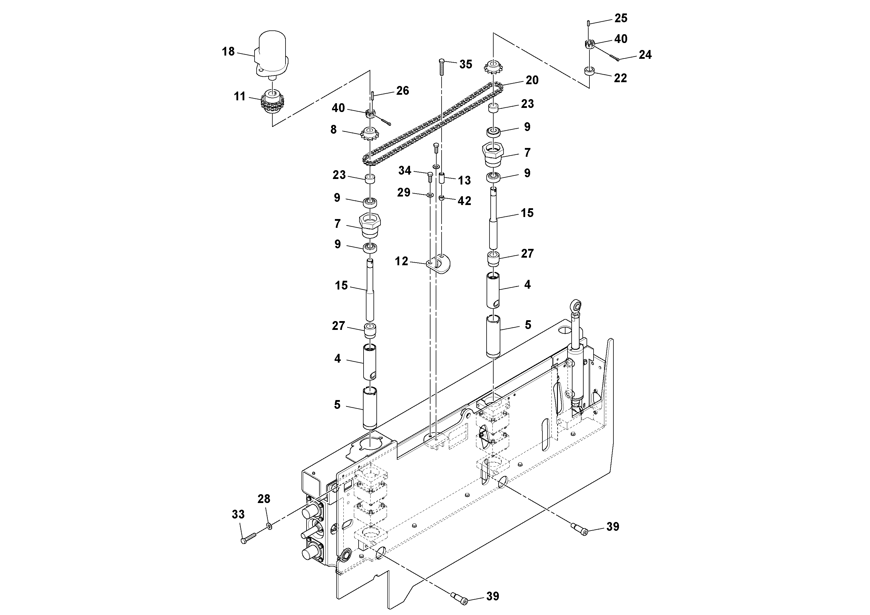 Схема запчастей Volvo Ultimat - 72345 Extension Assembly ULTIMAT 200