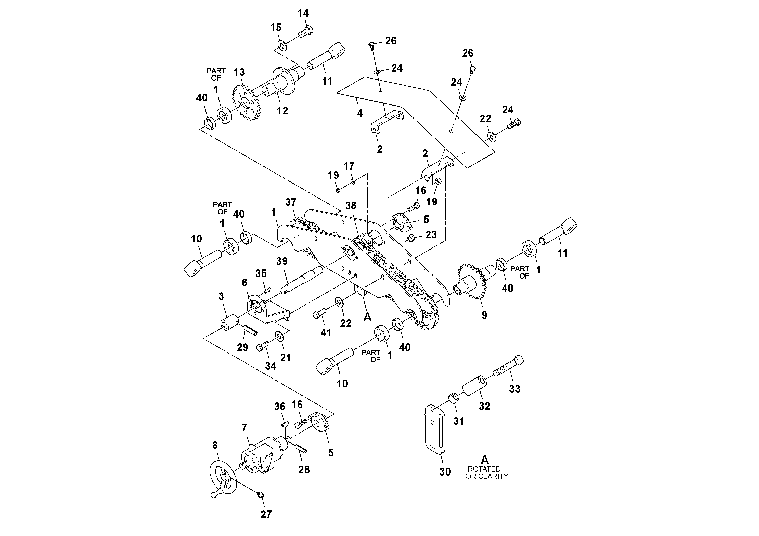 Схема запчастей Volvo Ultimat - 75598 Power Crown Assembly ULTIMAT 200