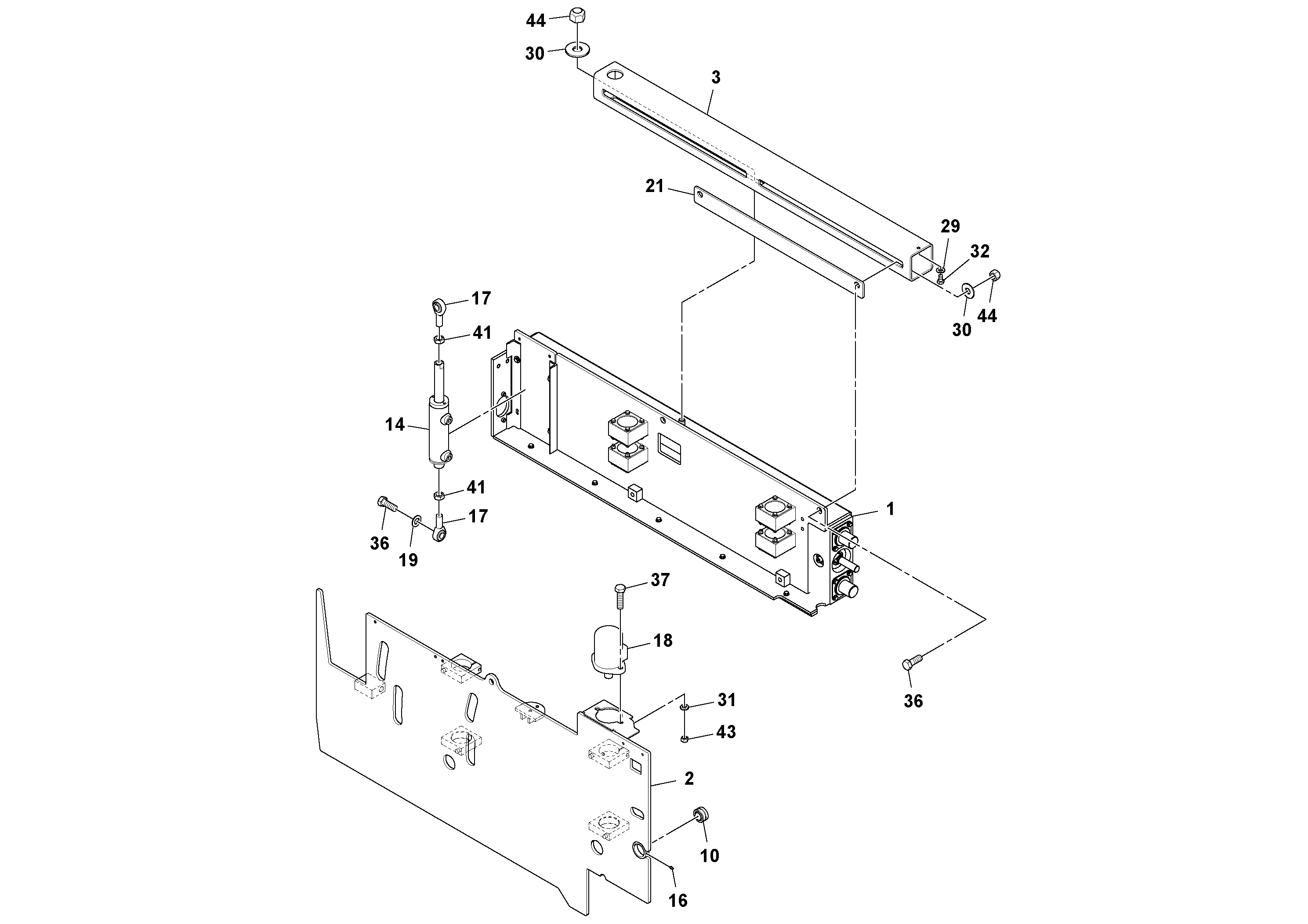 Схема запчастей Volvo Ultimat - 76752 Extension Assembly ULTIMAT 200