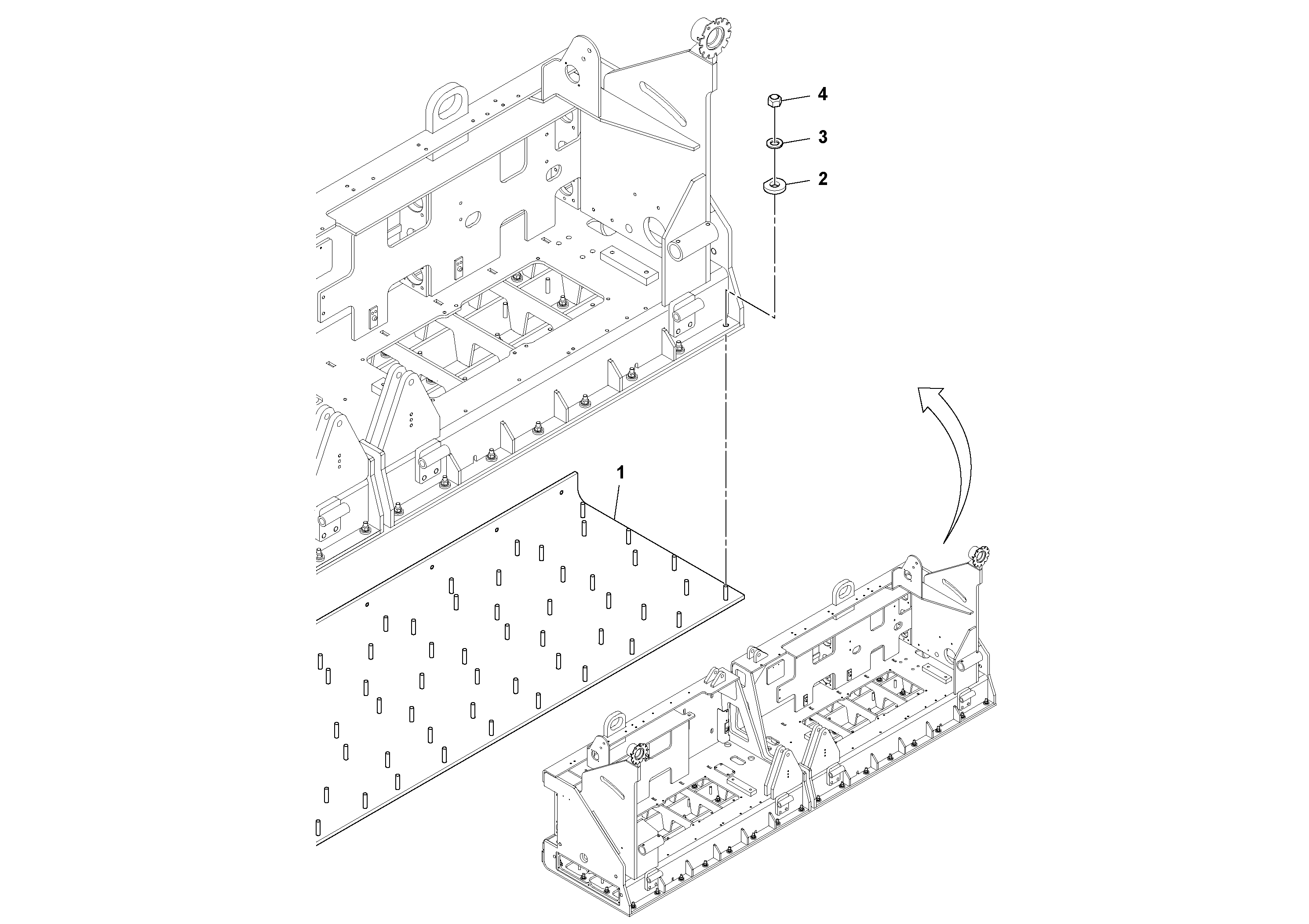 Схема запчастей Volvo Ultimat - 78541 Screed Plate Installation ULTIMAT 200