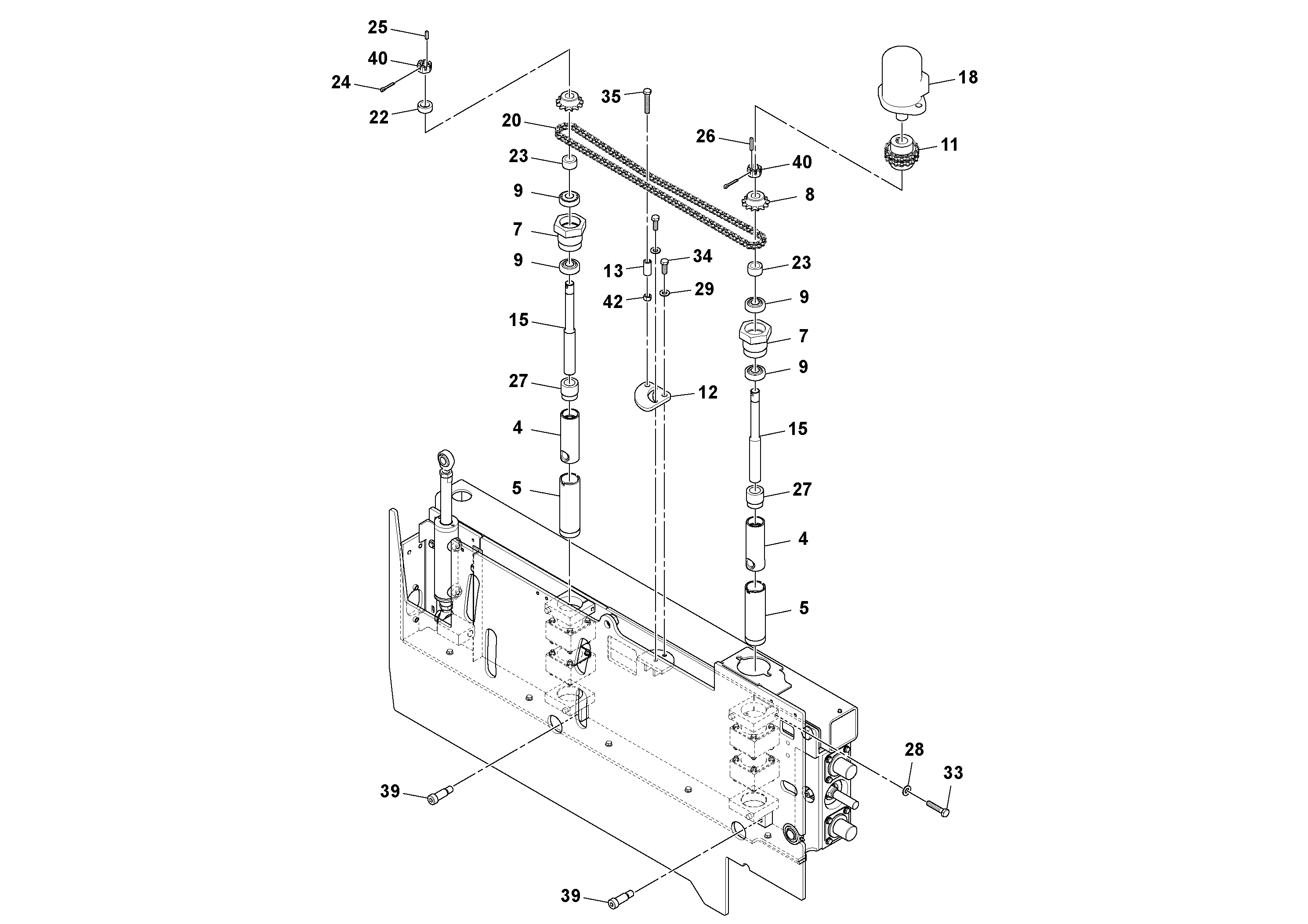 Схема запчастей Volvo Ultimat - 80556 Extension Assembly ULTIMAT 200