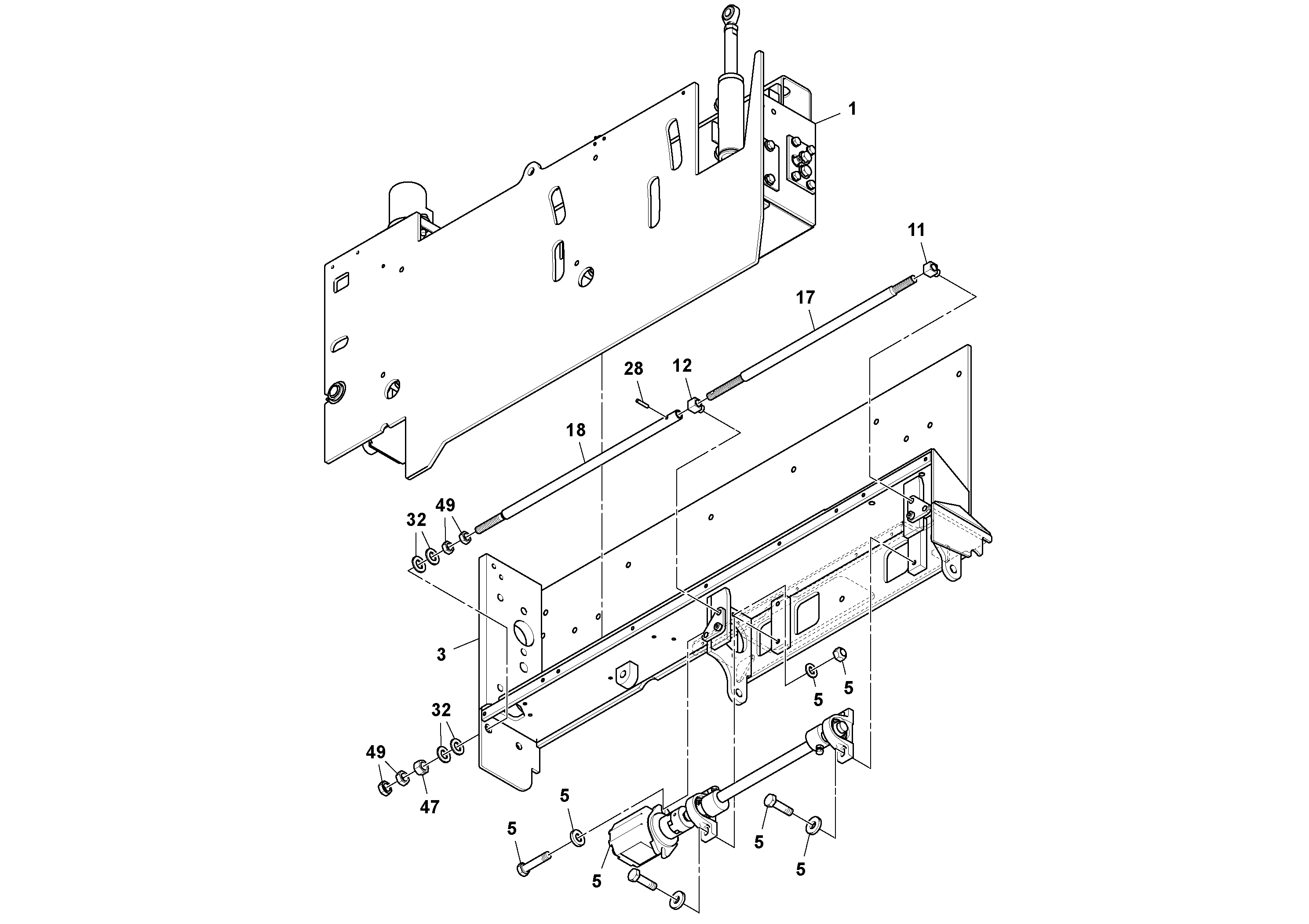 Схема запчастей Volvo Ultimat - 80565 Extension Assembly ULTIMAT 200