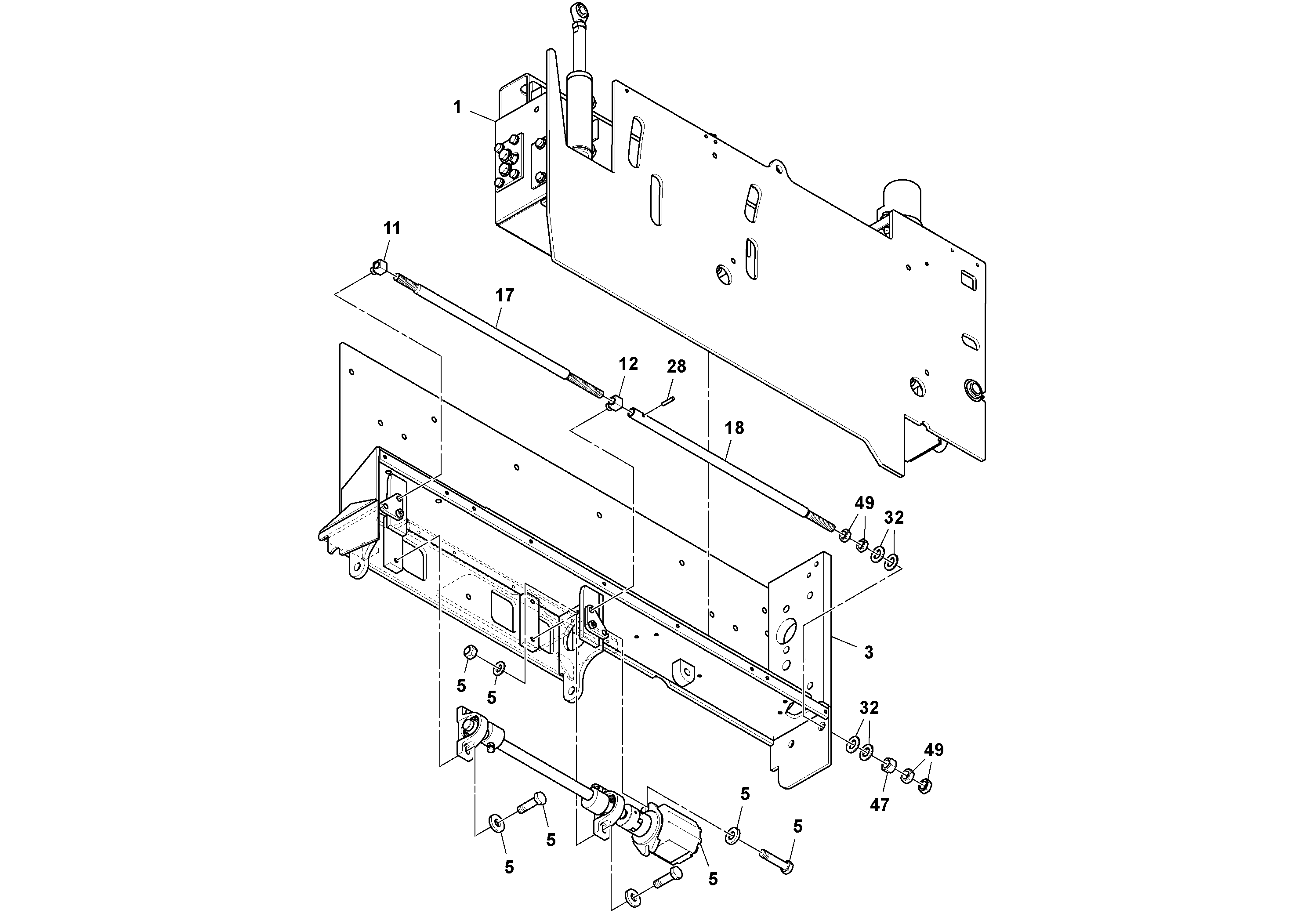 Схема запчастей Volvo Ultimat - 80566 Extension Assembly ULTIMAT 200