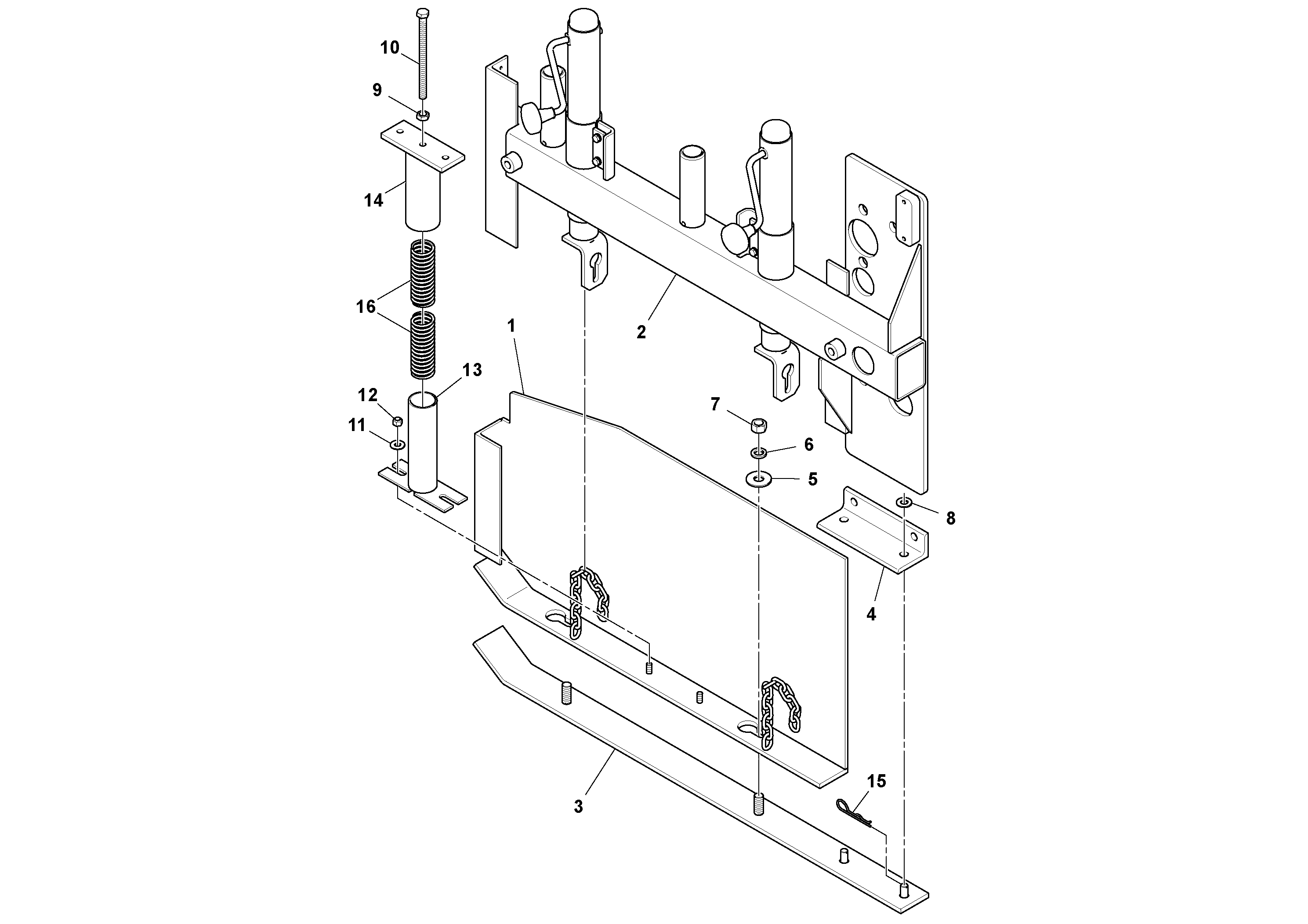 Схема запчастей Volvo Ultimat - 78679 Edger Guide Assembly ULTIMAT 200