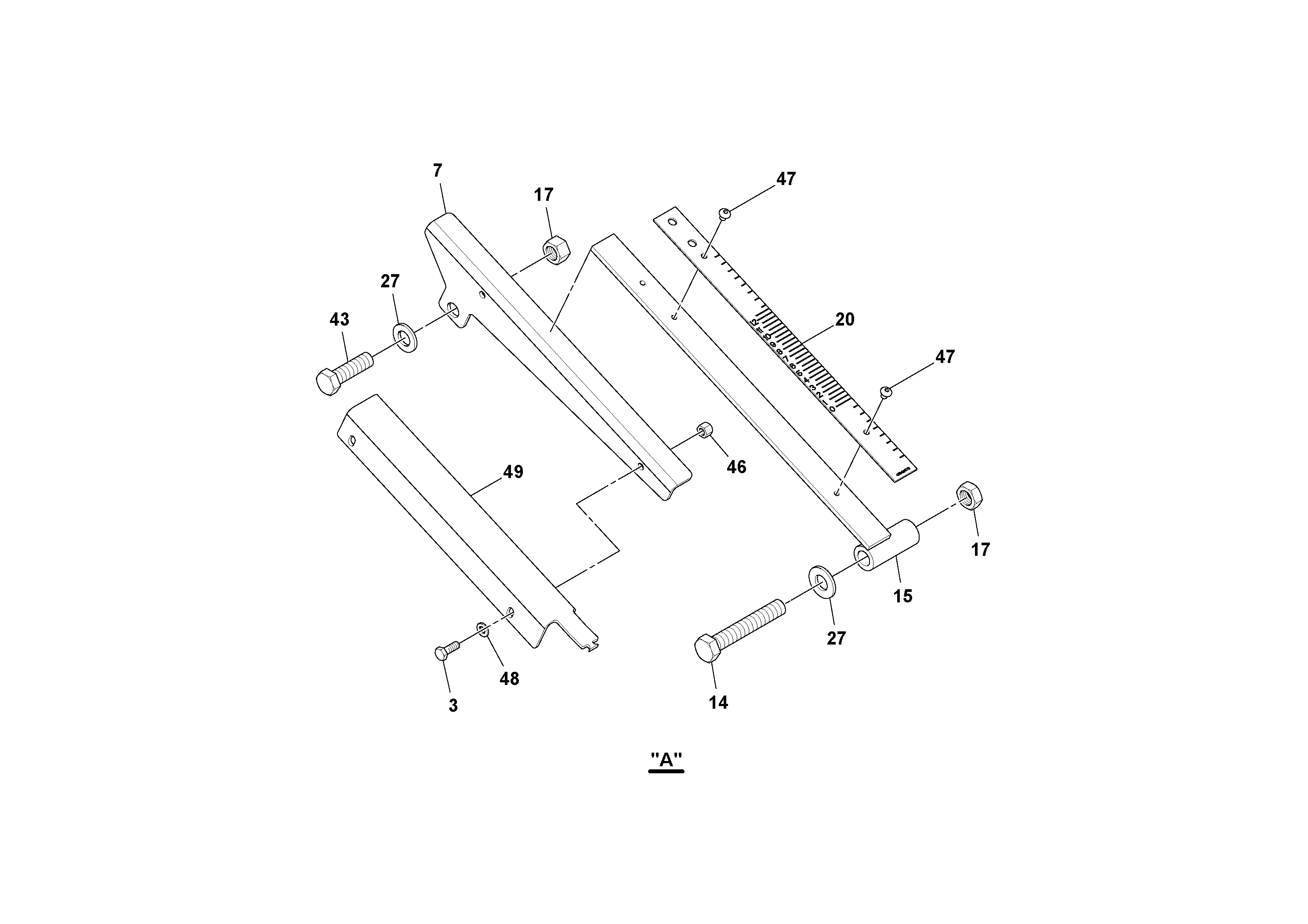 Схема запчастей Volvo Ultimat - 106706 Side Arm Arrangement ULTIMAT 200