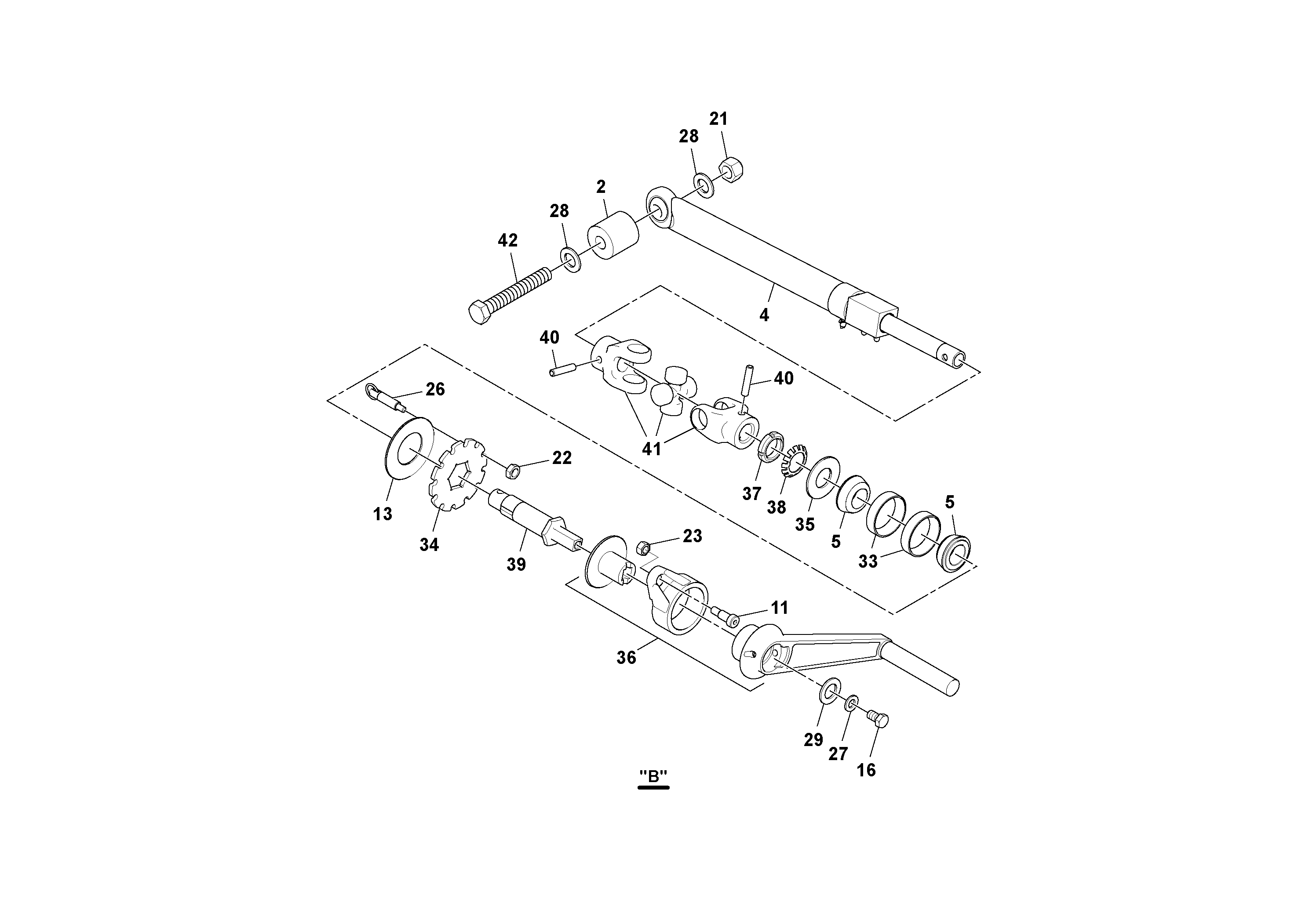Схема запчастей Volvo Ultimat - 99178 Side Arm Arrangement ULTIMAT 200