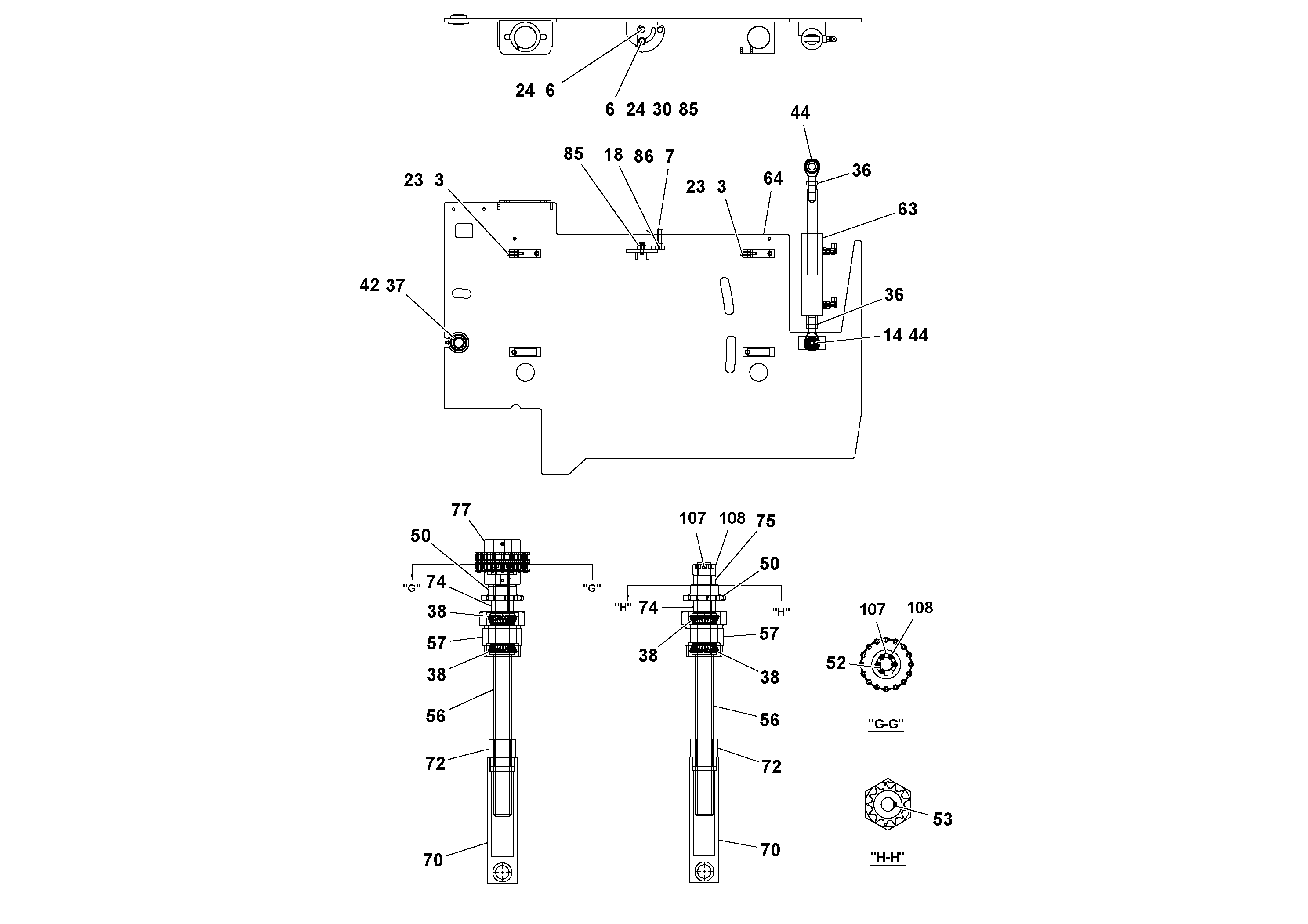 Схема запчастей Volvo Ultimat - 48251 4 Extension Assembly ULTIMAT 16 ULTIMAT 8/16