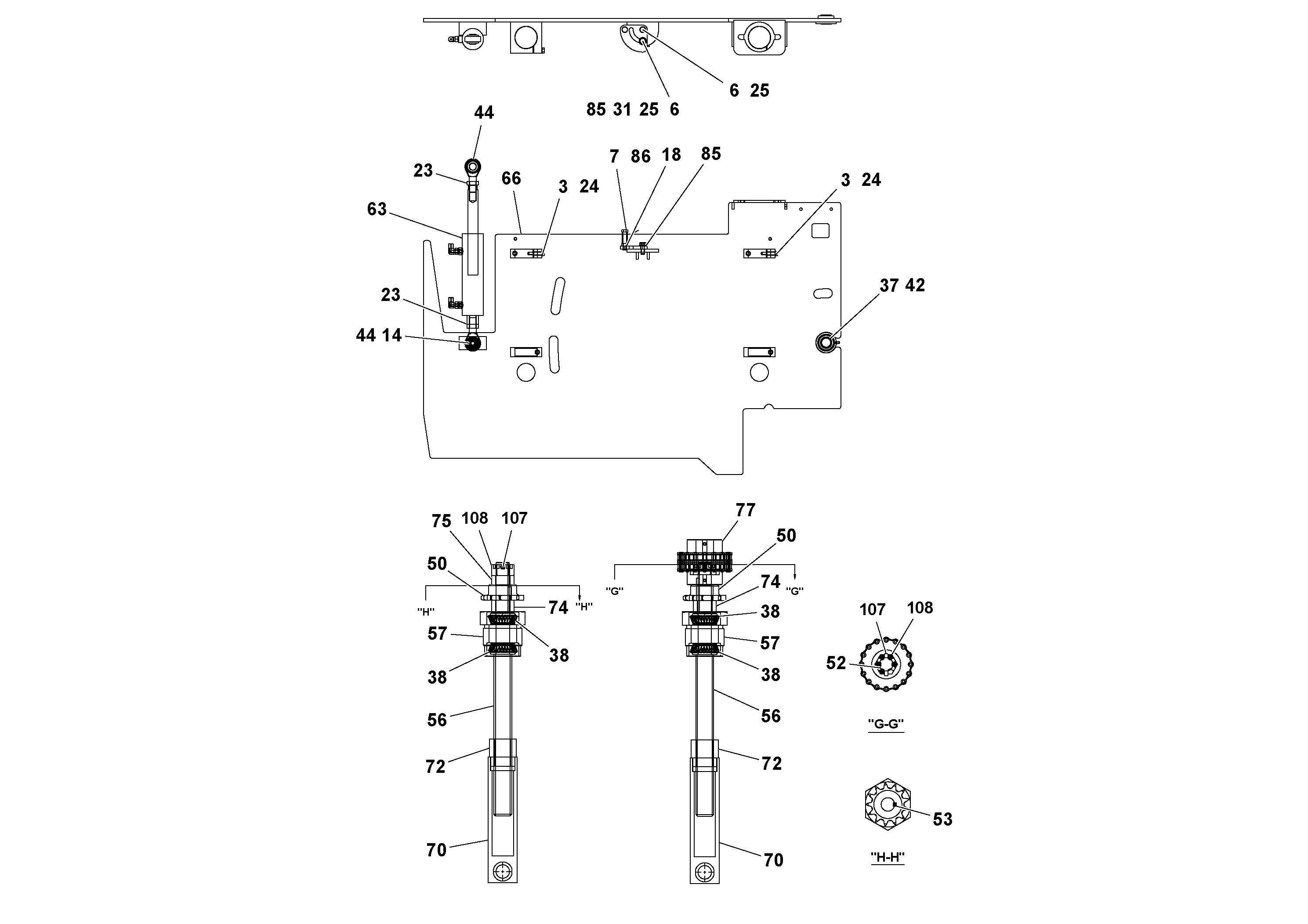 Схема запчастей Volvo Ultimat - 48438 4 Extension Assembly ULTIMAT 16 ULTIMAT 8/16