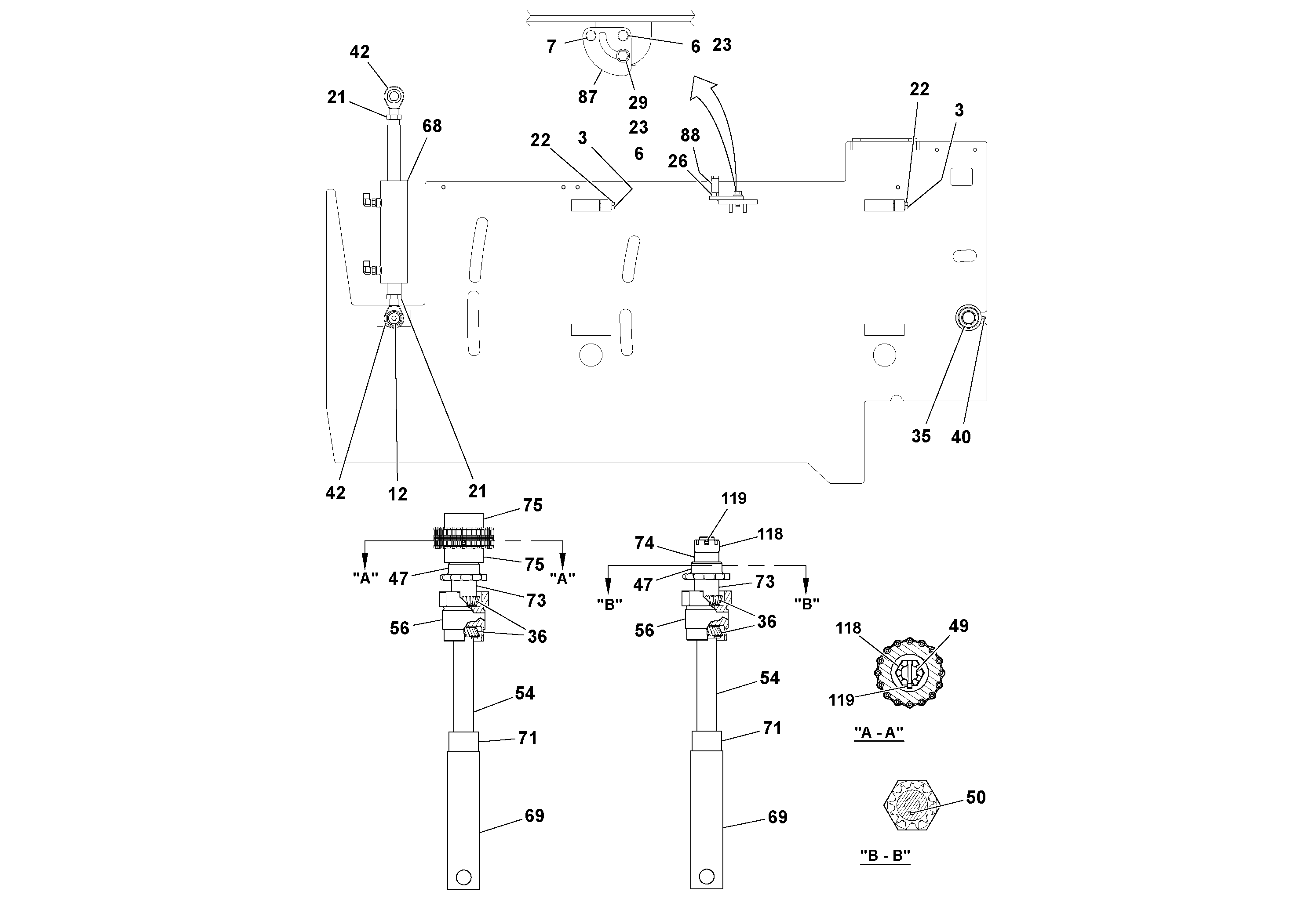 Схема запчастей Volvo Ultimat - 52232 5 Extension Assembly ULTIMAT 20 ULTIMAT 10/20