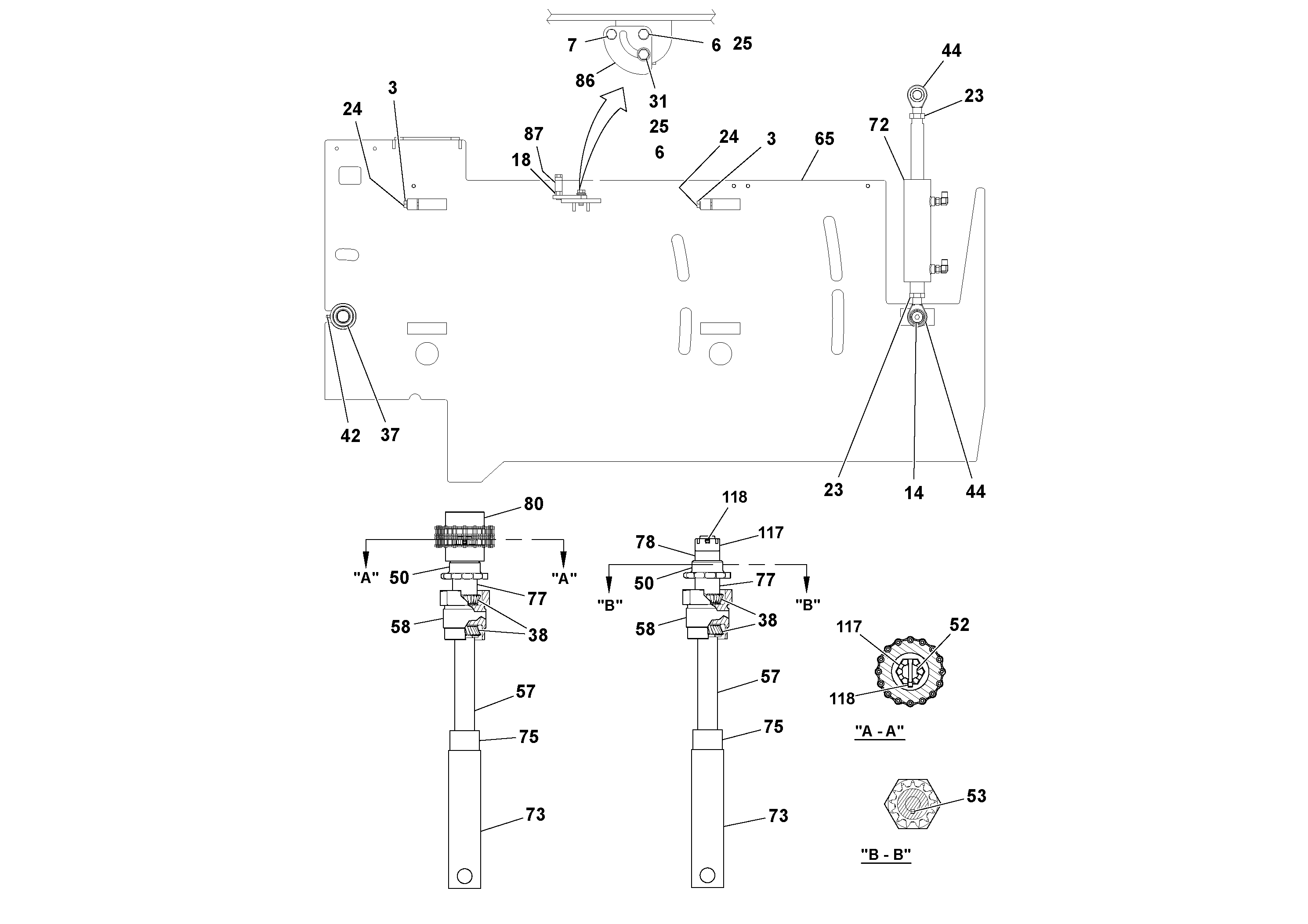 Схема запчастей Volvo Ultimat - 53818 5 Extension Assembly ULTIMAT 20 ULTIMAT 10/20