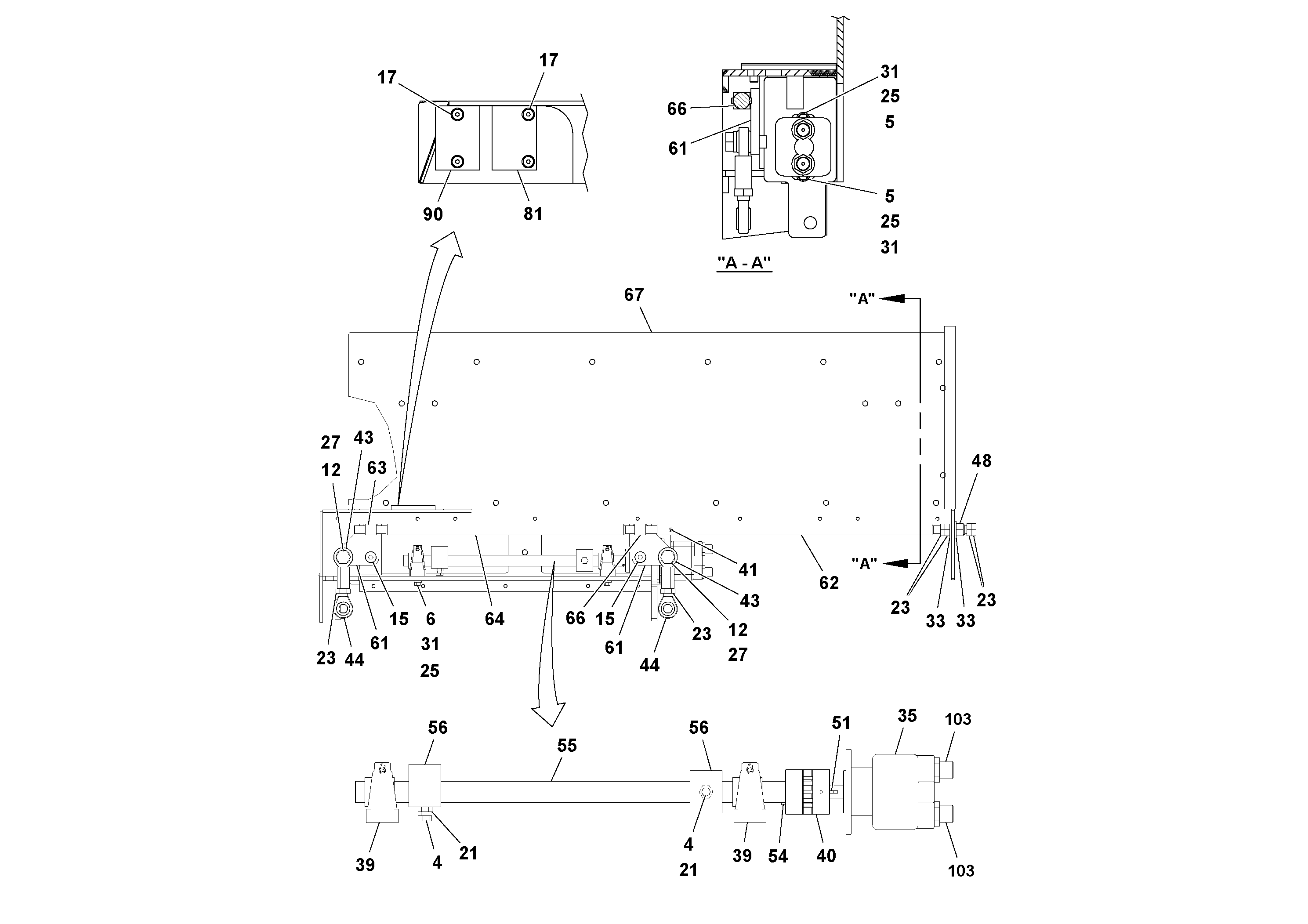 Схема запчастей Volvo Ultimat - 54156 5 Extension Assembly ULTIMAT 20 ULTIMAT 10/20