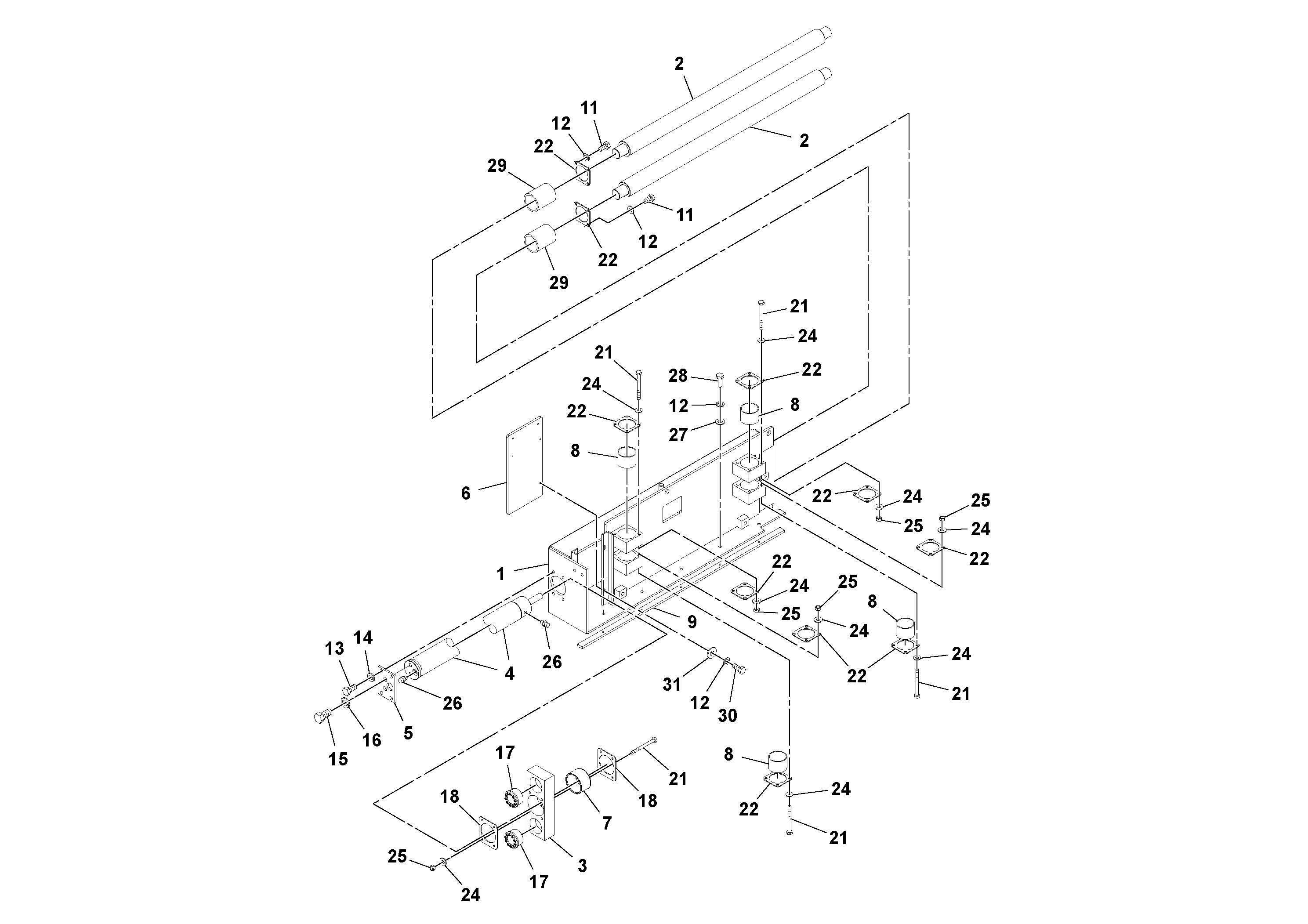 Схема запчастей Volvo Ultimat - 51794 3 Primary Extension Assembly ULTIMAT 16 ULTIMAT 8/16