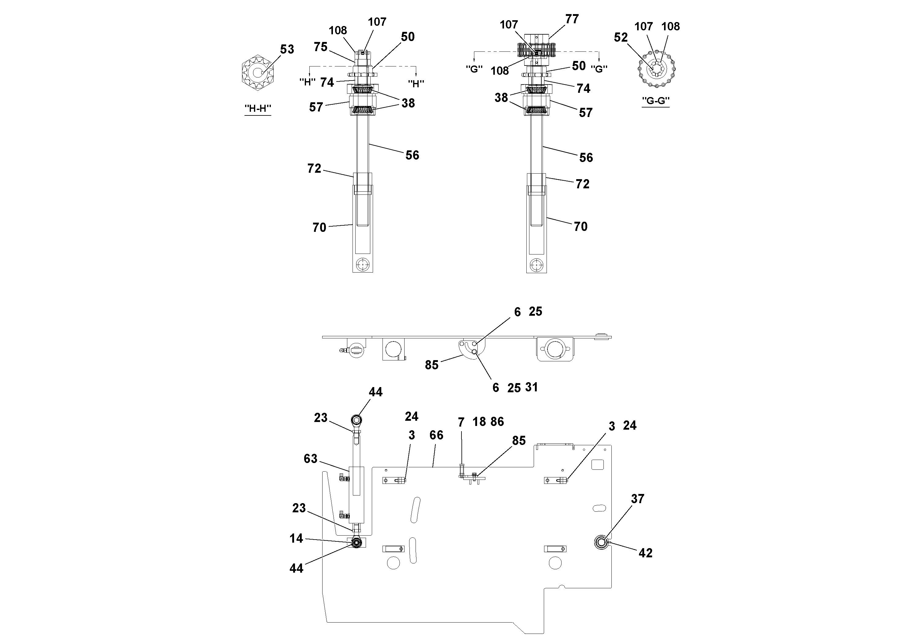 Схема запчастей Volvo Ultimat - 51802 4 Extension Assembly ULTIMAT 16 ULTIMAT 8/16