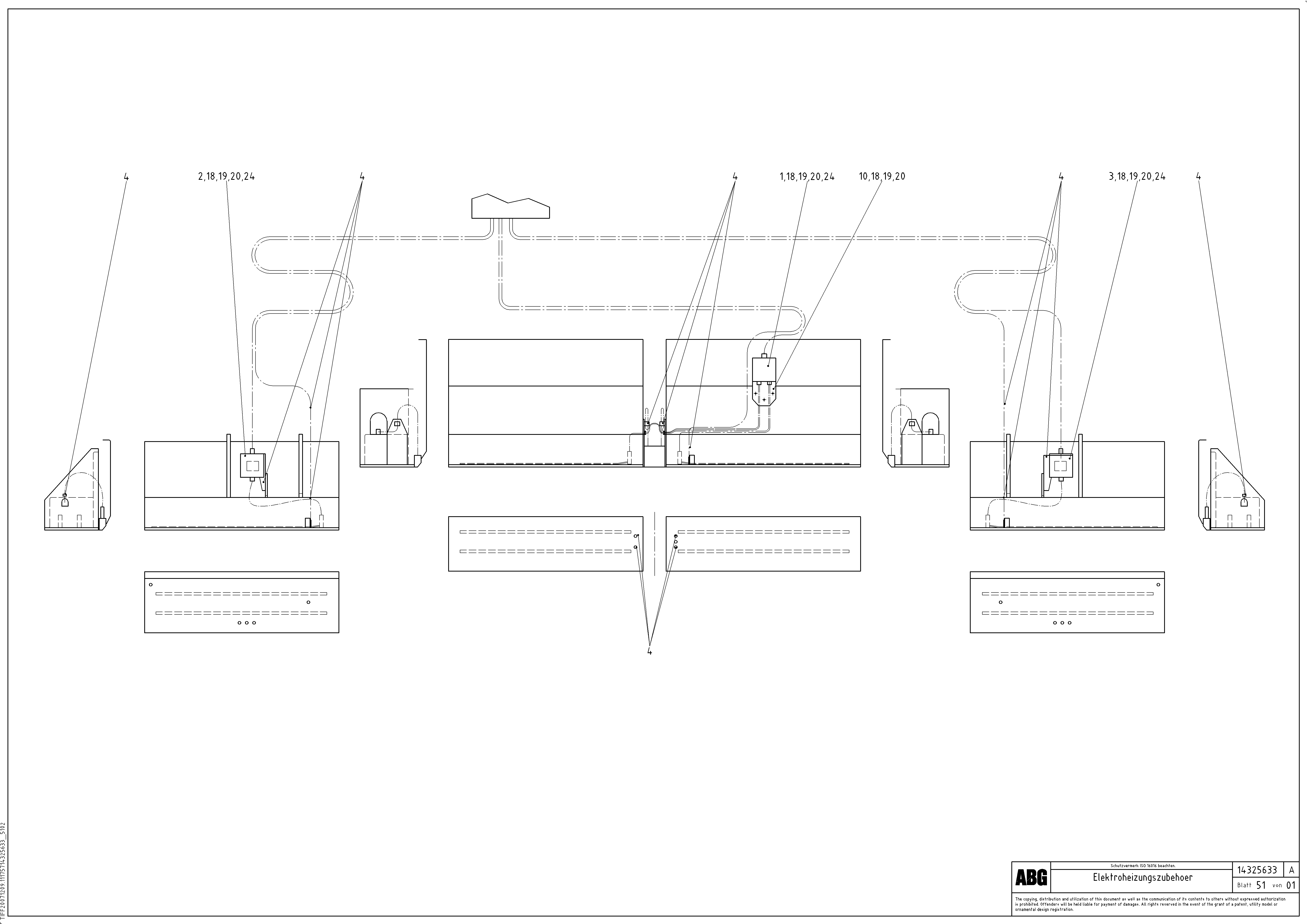 Схема запчастей Volvo VB 88 ETC - 77381 Electrical heating accessories for basic and extandable screed VB 88 ETC ATT. SCREED 3,0 - 9,0 M ABG9820
