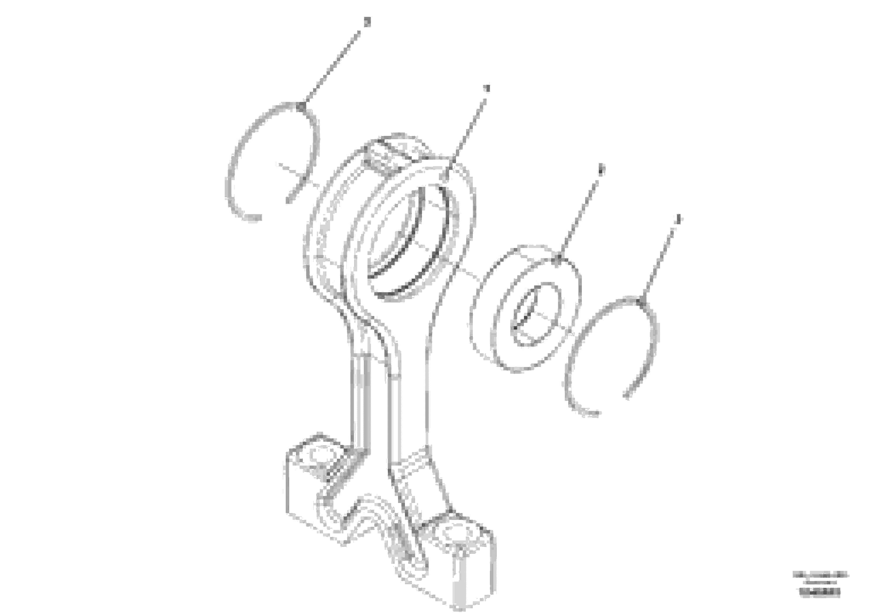 Схема запчастей Volvo VB 88 ETC - 77480 Crank bearing arm for tamper/extendable screed VB 88 ETC ATT. SCREED 3,0 - 9,0 M ABG9820