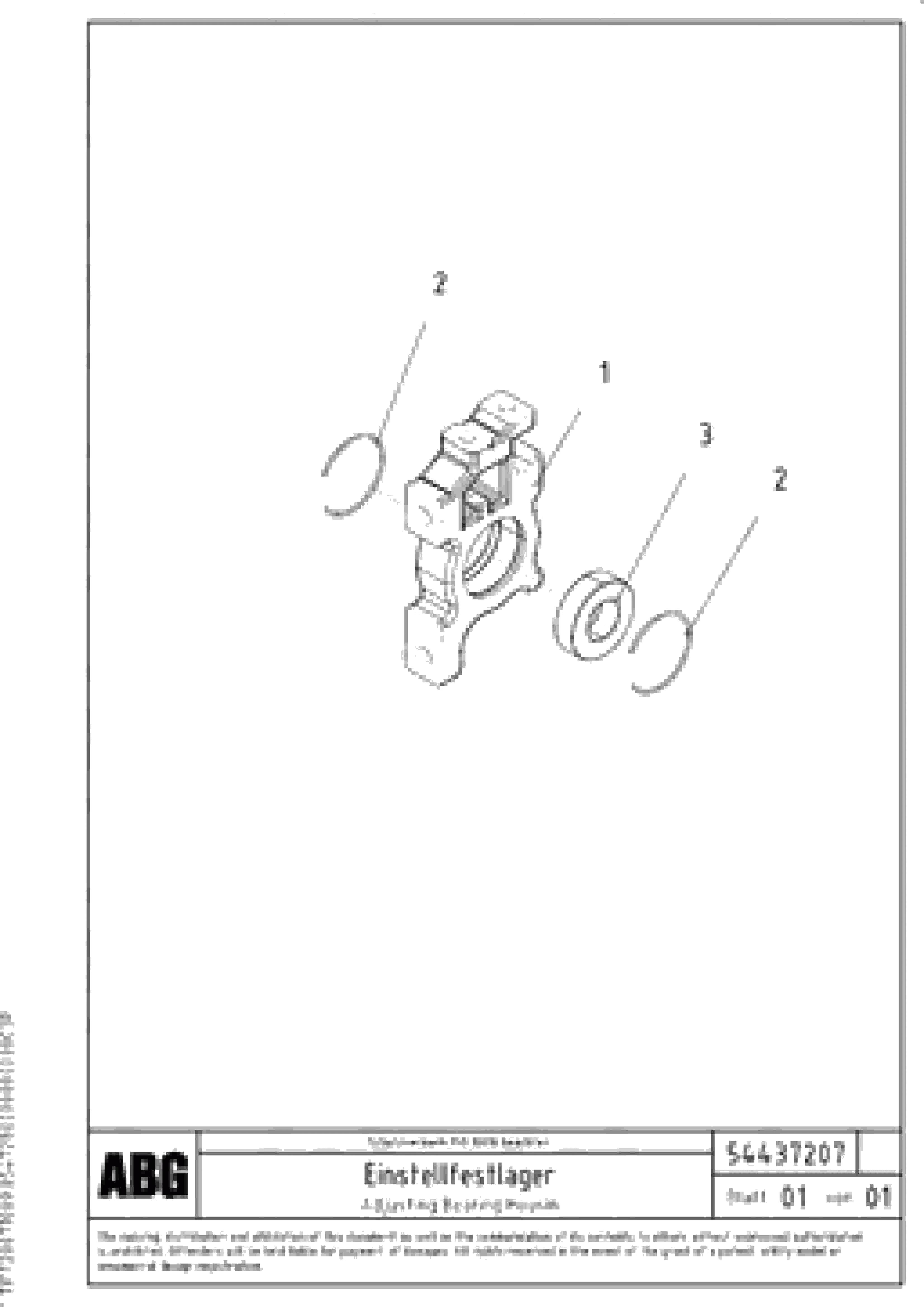 Схема запчастей Volvo VB 88 ETC - 78569 Adjusting bearing housing for extension VB 88 ETC ATT. SCREED 3,0 - 10,0M ABG6820, ABG7820/ABG7820B