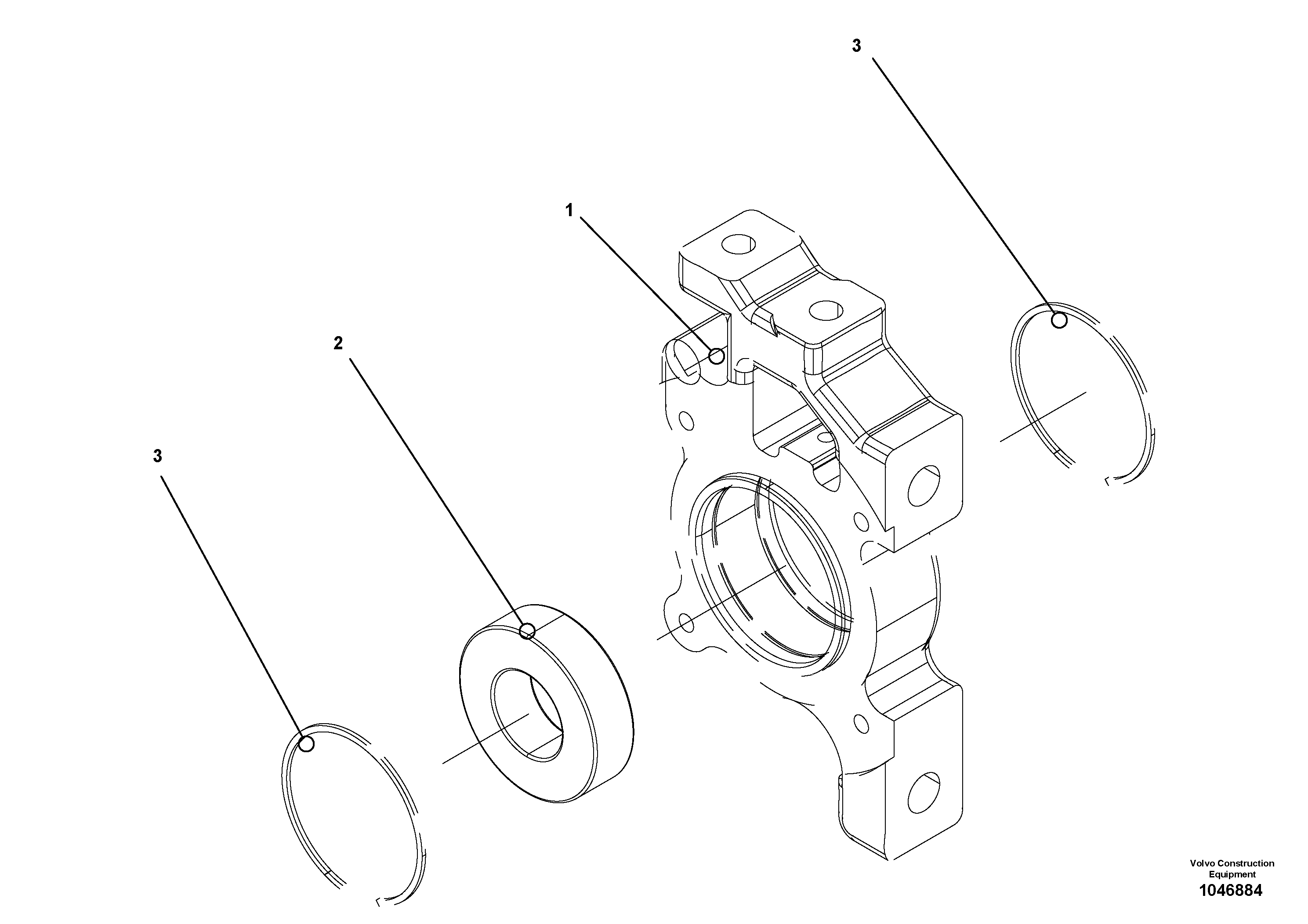 Схема запчастей Volvo VB 88 GTC - 75615 Adjustable bearing for tamper/basic screed VB 88 GTC ATT. SCREEDS 3,0 -10,0M ABG8820/ABG8820B