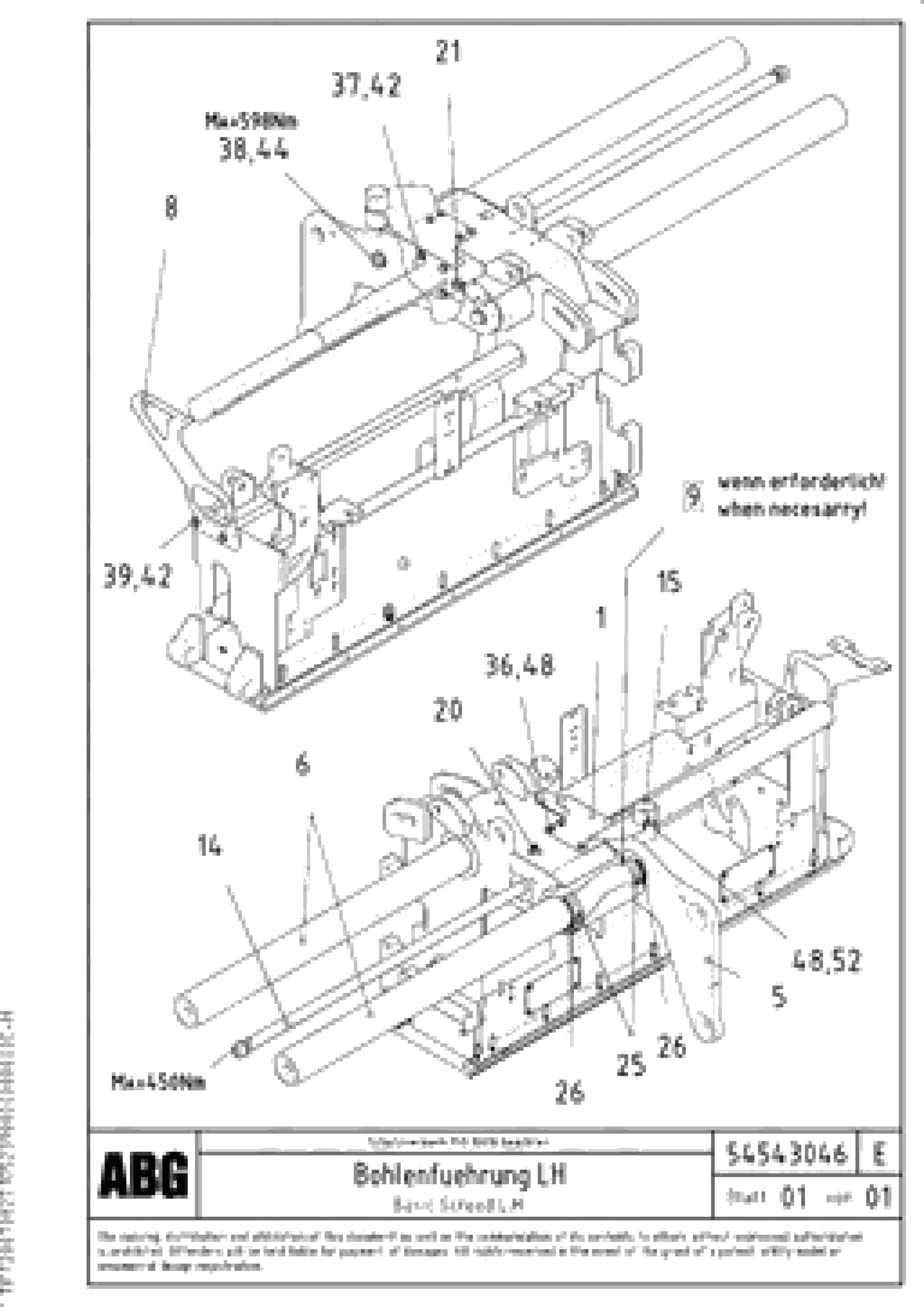 Схема запчастей Volvo VB 88 GTC - 67919 Screed guide for basic screed VB 88 GTC ATT. SCREEDS 3,0 - 9,0M ABG6870