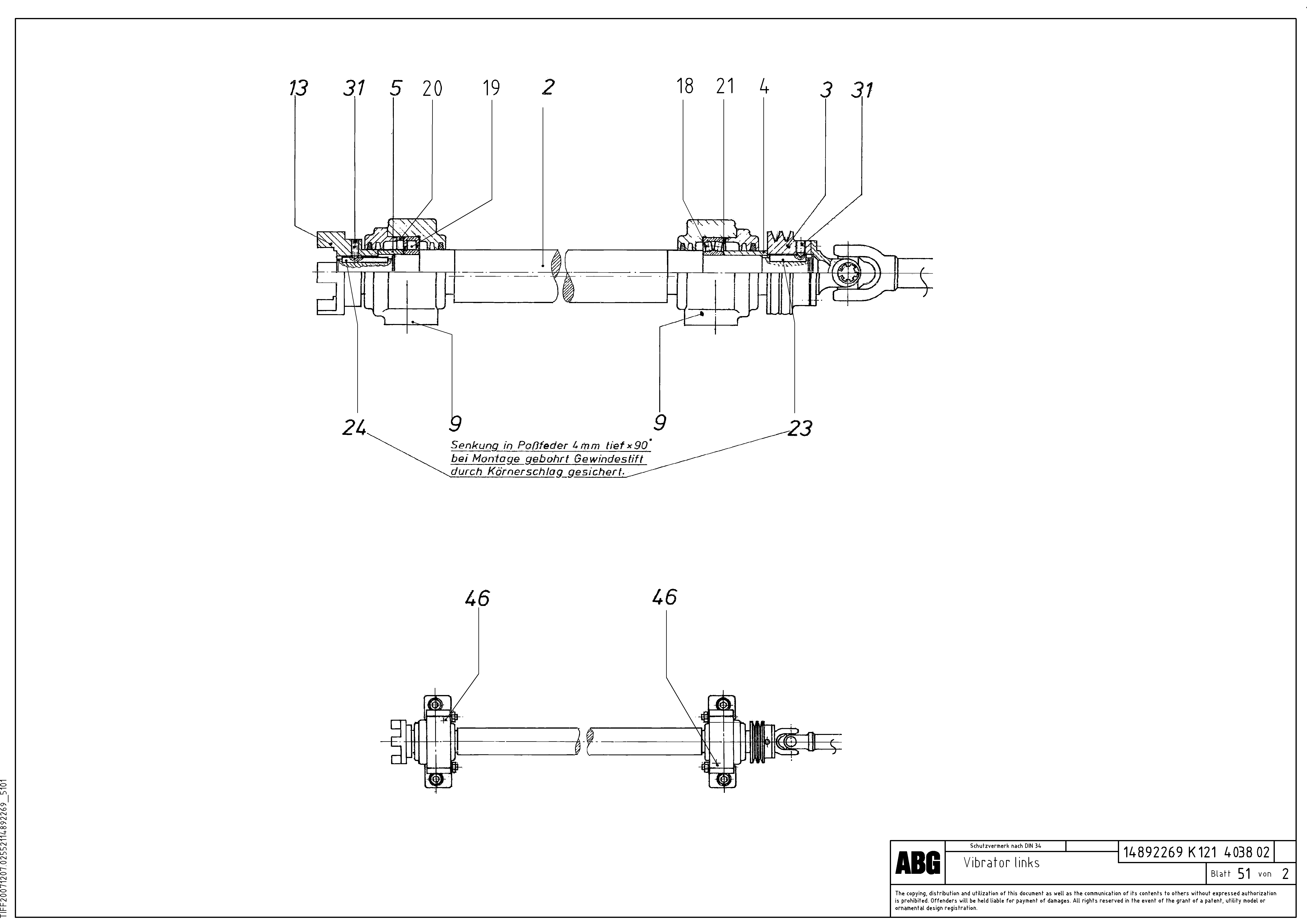 Схема запчастей Volvo VDT 121 - 82038 Vibrator for basic screed VDT 121 ATT. SCREEDS 2,5 -13,0M ABG8820/ABG8820B