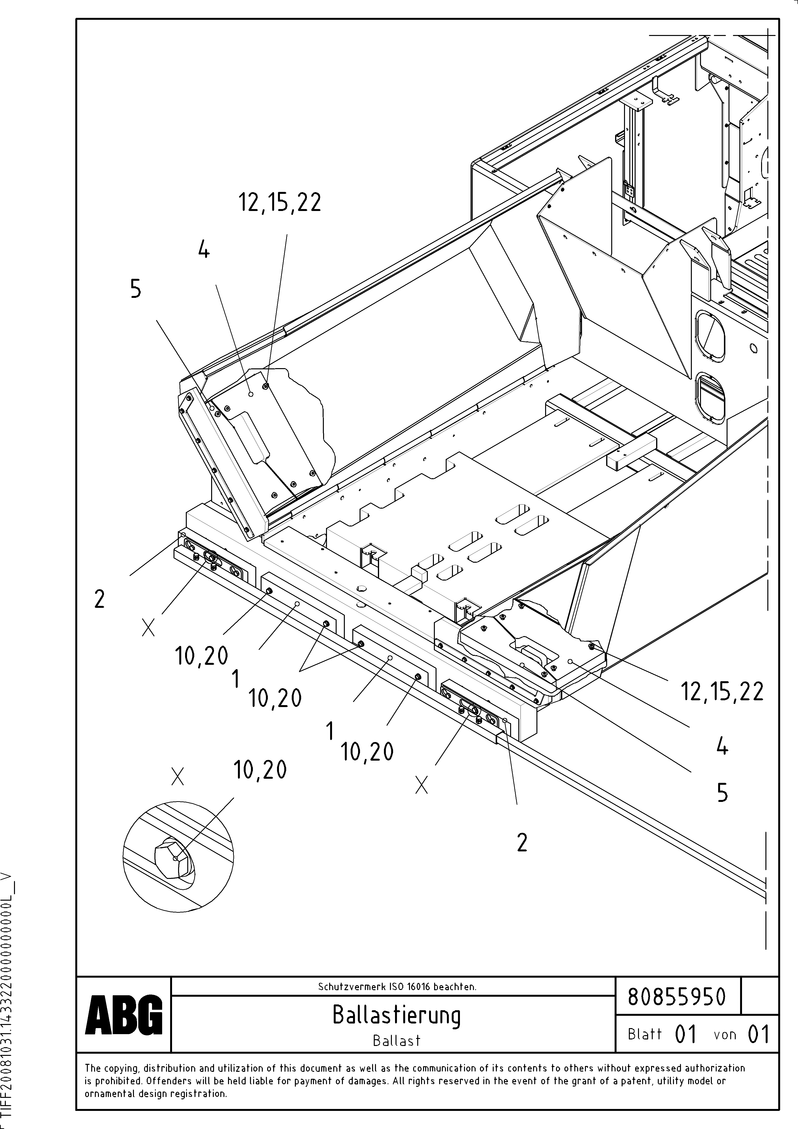 Схема запчастей Volvo VDT-V 78 ETC - 79931 Ballast VDT-V 78 ETC ATT. SCREED 2,5 - 9,0 M ABG6820, ABG7820/ABG7820B
