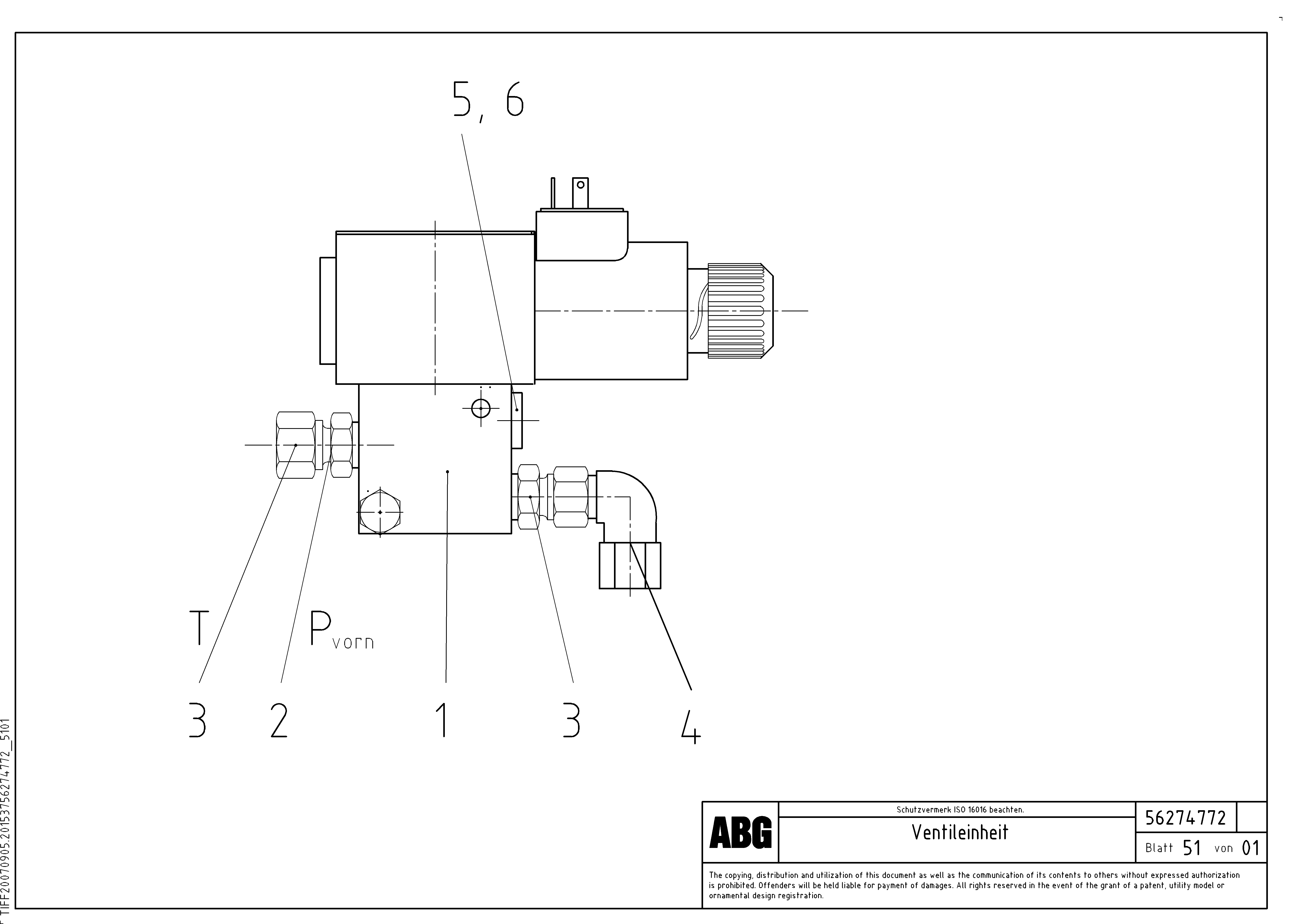 Схема запчастей Volvo VDT-V 78 ETC - 79522 Valve block for hydraulic crown adjustment VDT-V 78 ETC ATT. SCREED 2,5 - 9,0 M ABG6820, ABG7820/ABG7820B