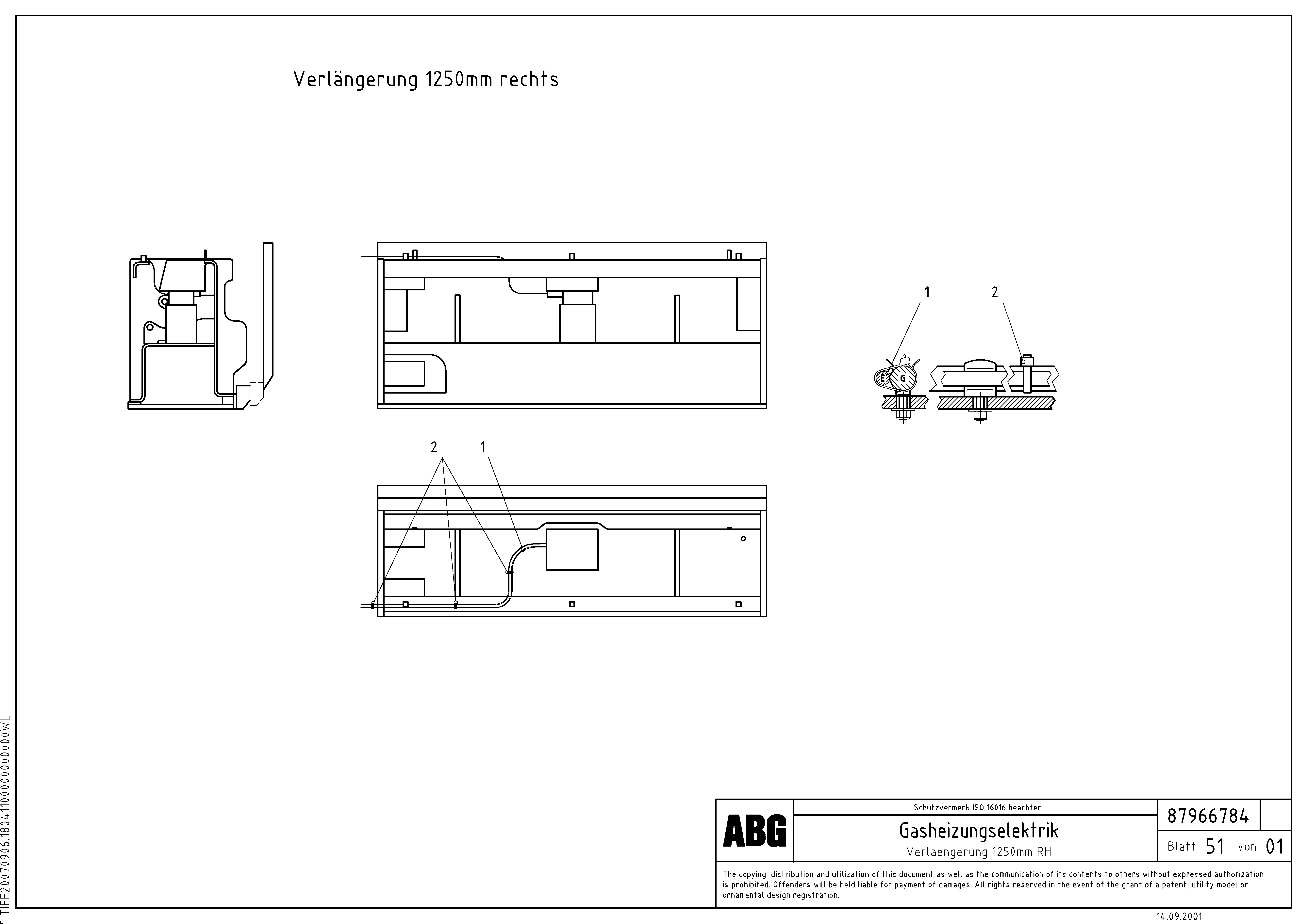 Схема запчастей Volvo VDT-V 78 GTC - 70061 Gas heating for extension VDT-V 78 GTC ATT. SCREEDS 2,5 - 9,0M ABG6820,ABG7820,ABG7820B