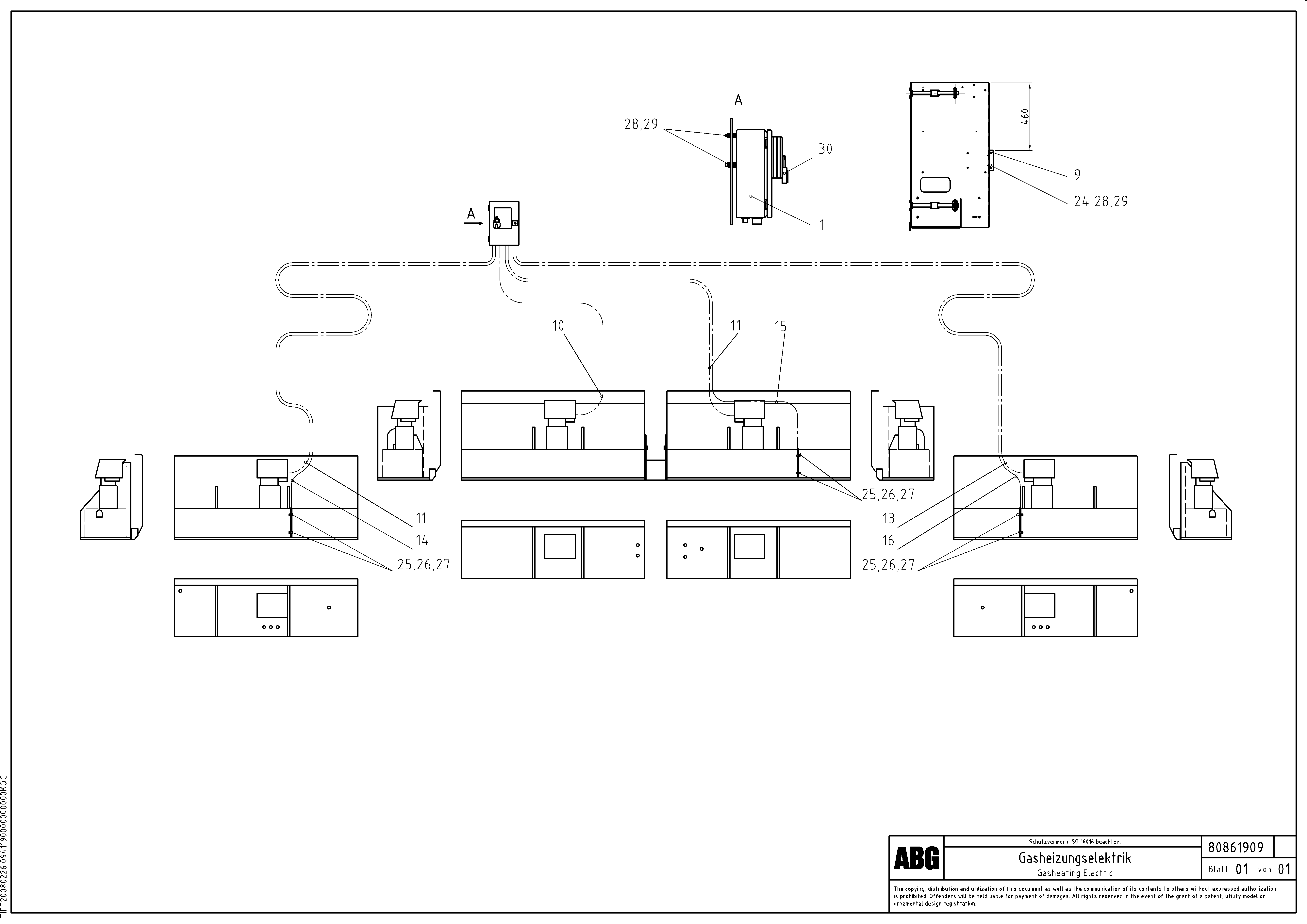 Схема запчастей Volvo VDT-V 88 GTC - 72241 Gasheating Electric VDT-V 88 GTC ATT. SCREEDS 3,0 - 9,0M ABG9820