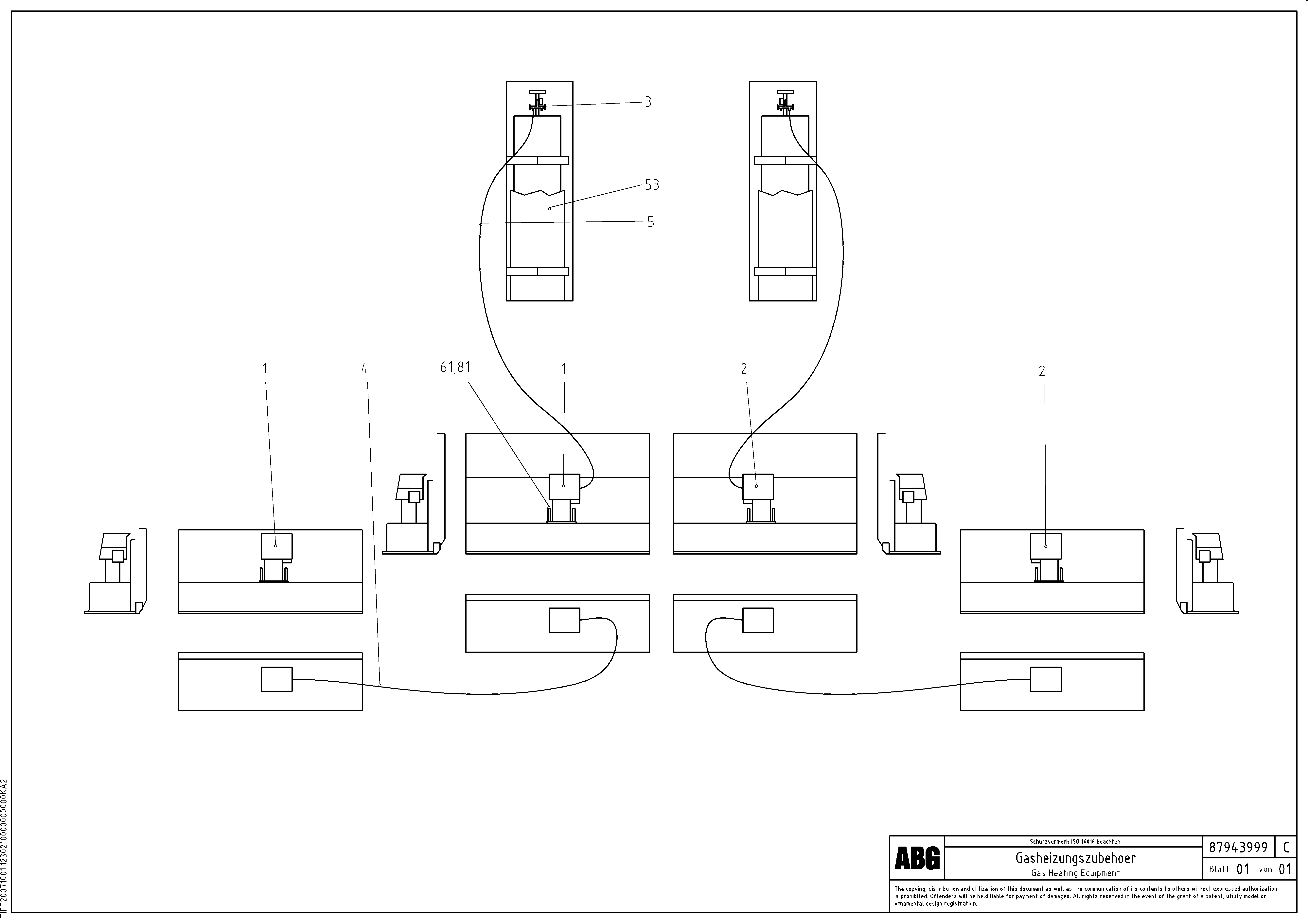 Схема запчастей Volvo VDT-V 88 GTC - 78923 Gasheating Electric VDT-V 88 GTC ATT. SCREEDS 3,0 - 9,0M ABG9820