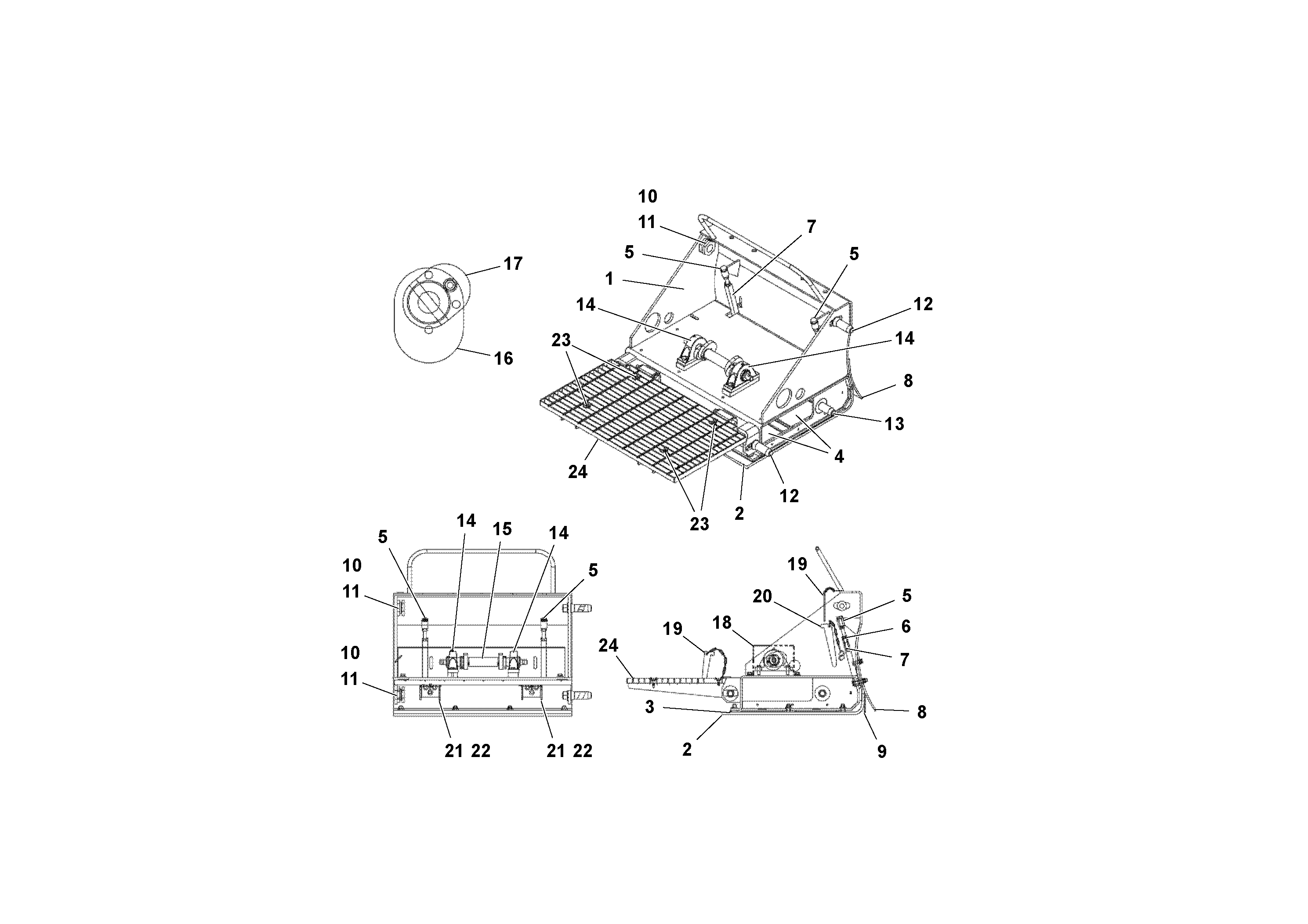 Схема запчастей Volvo Wedgelocks - 103733 Electric Wedge-lock Screed Extension WEDGE-LOCK 10 ELECTRIC