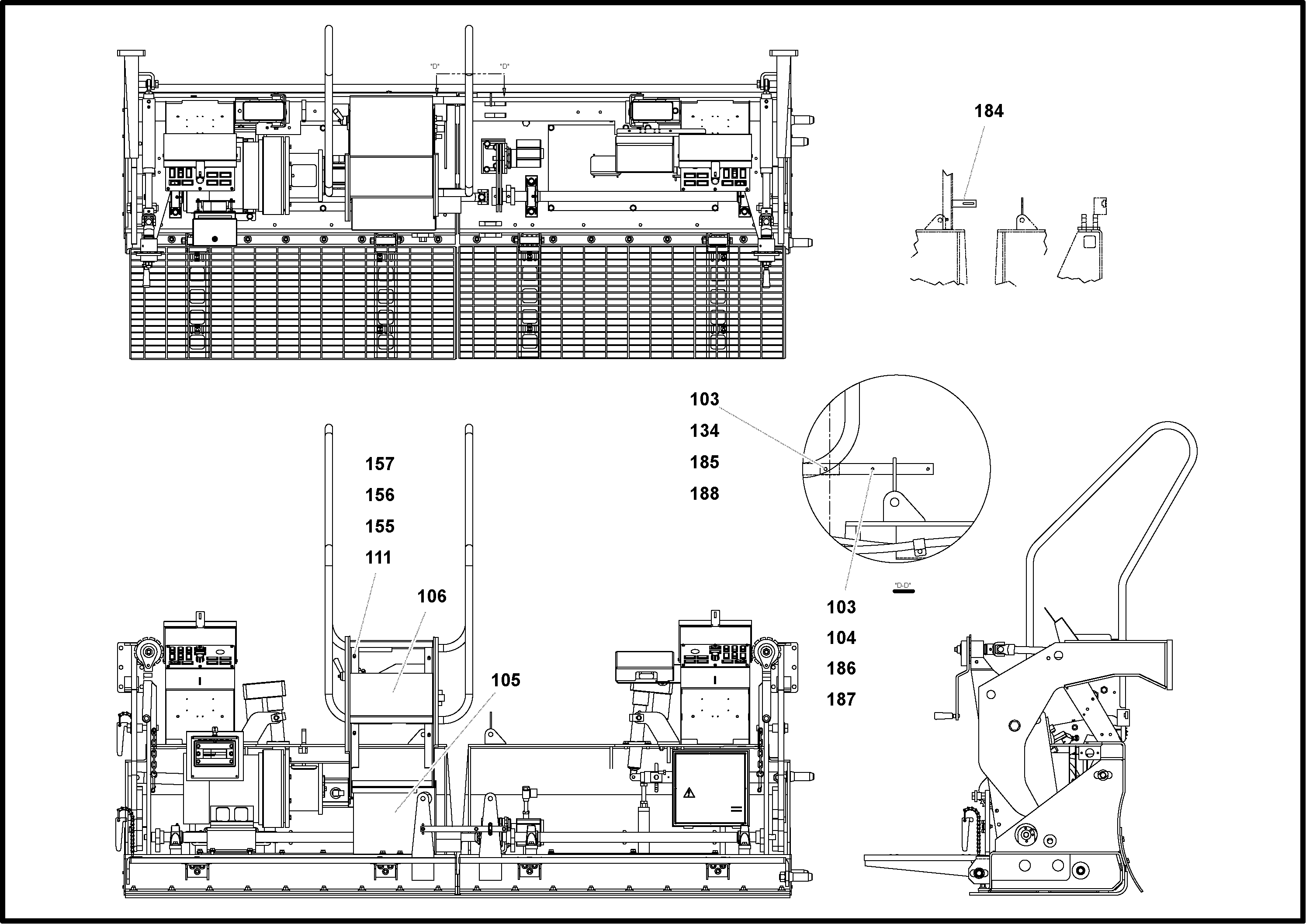 Схема запчастей Volvo Wedgelocks - 62907 Main Screed Assembly WEDGE-LOCK 10 ELECTRIC