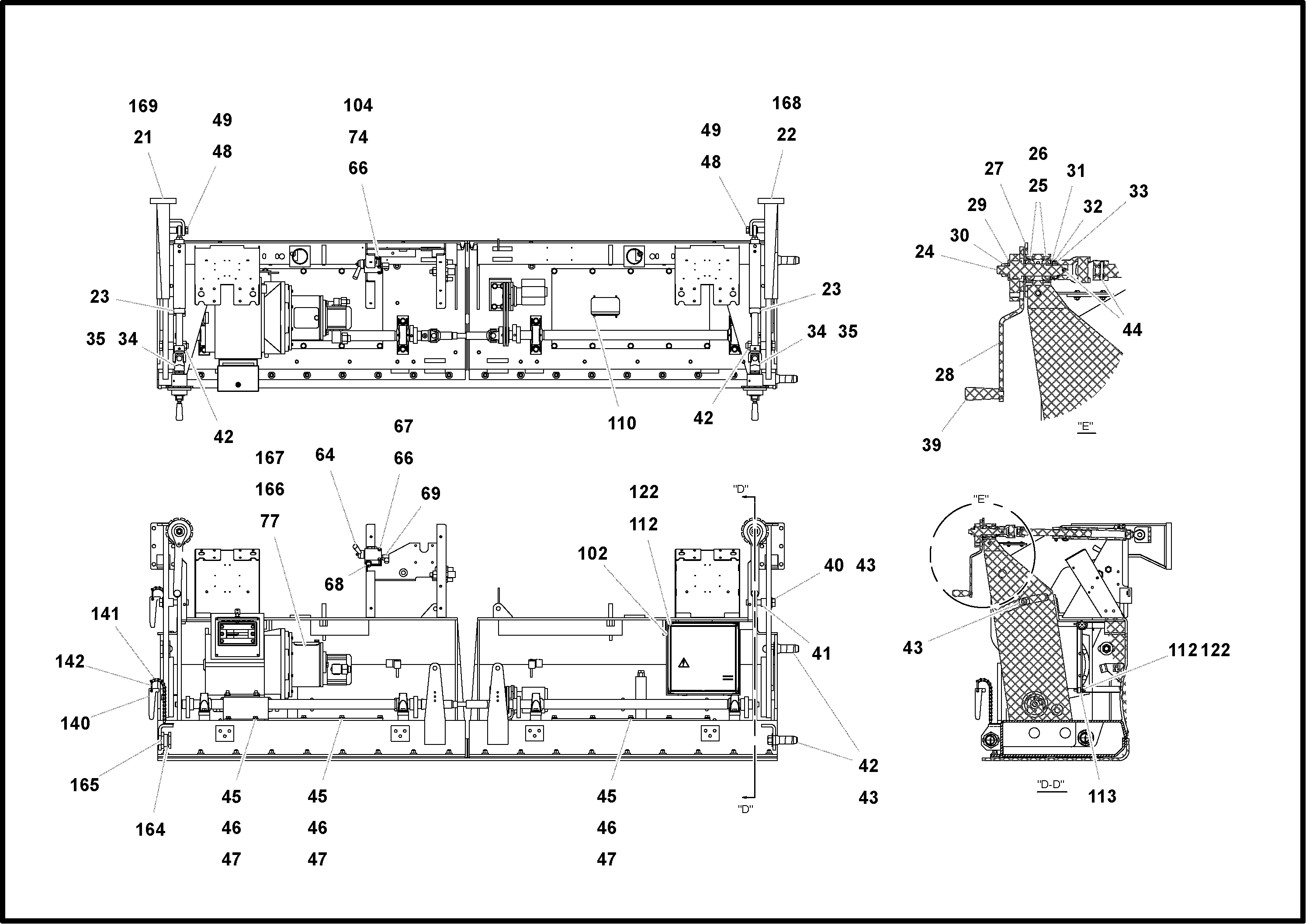 Схема запчастей Volvo Wedgelocks - 71685 Main Screed Assembly WEDGE-LOCK 10 ELECTRIC
