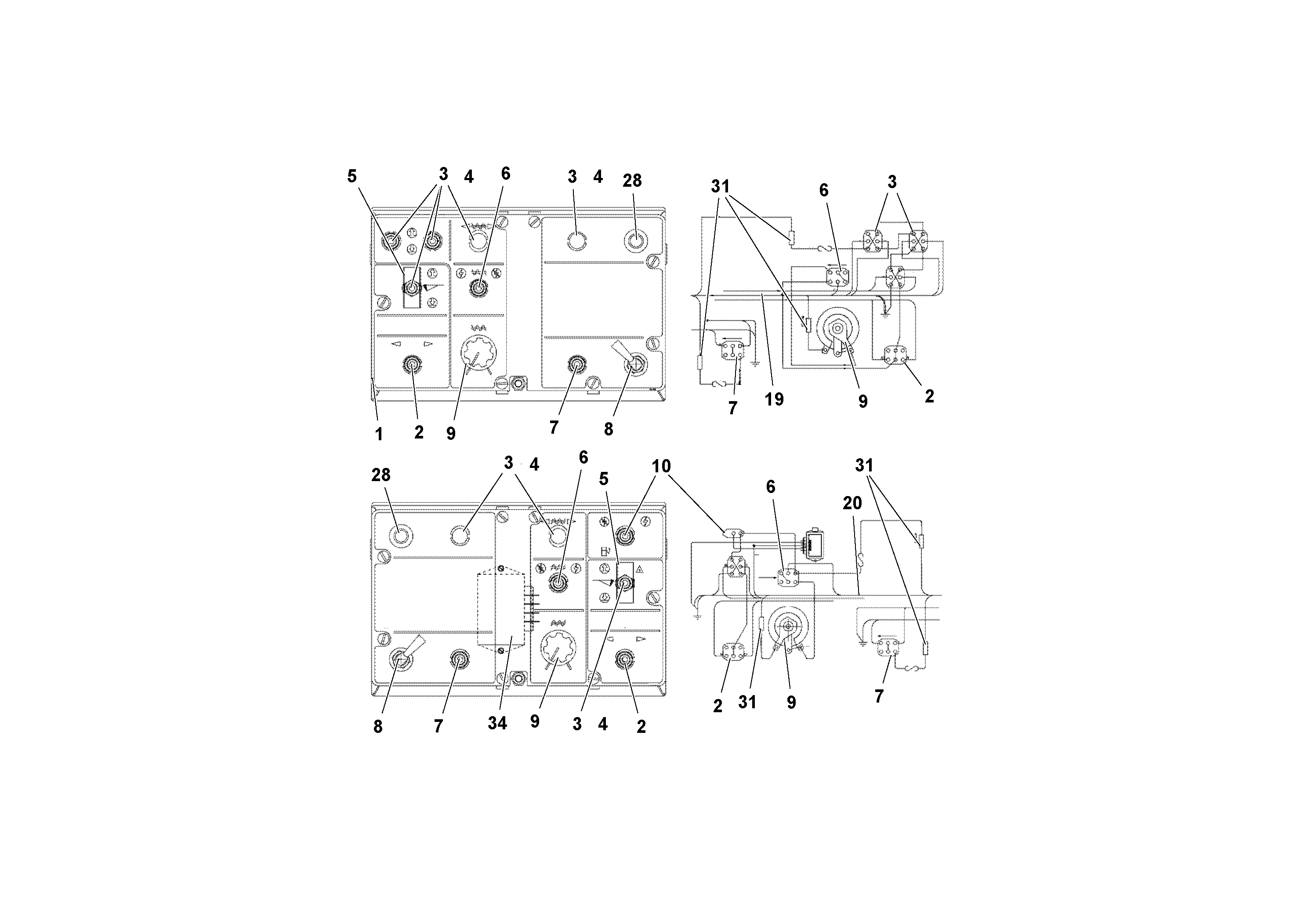 Схема запчастей Volvo Wedgelocks - 65070 Control Box Assembly WEDGE-LOCK 10