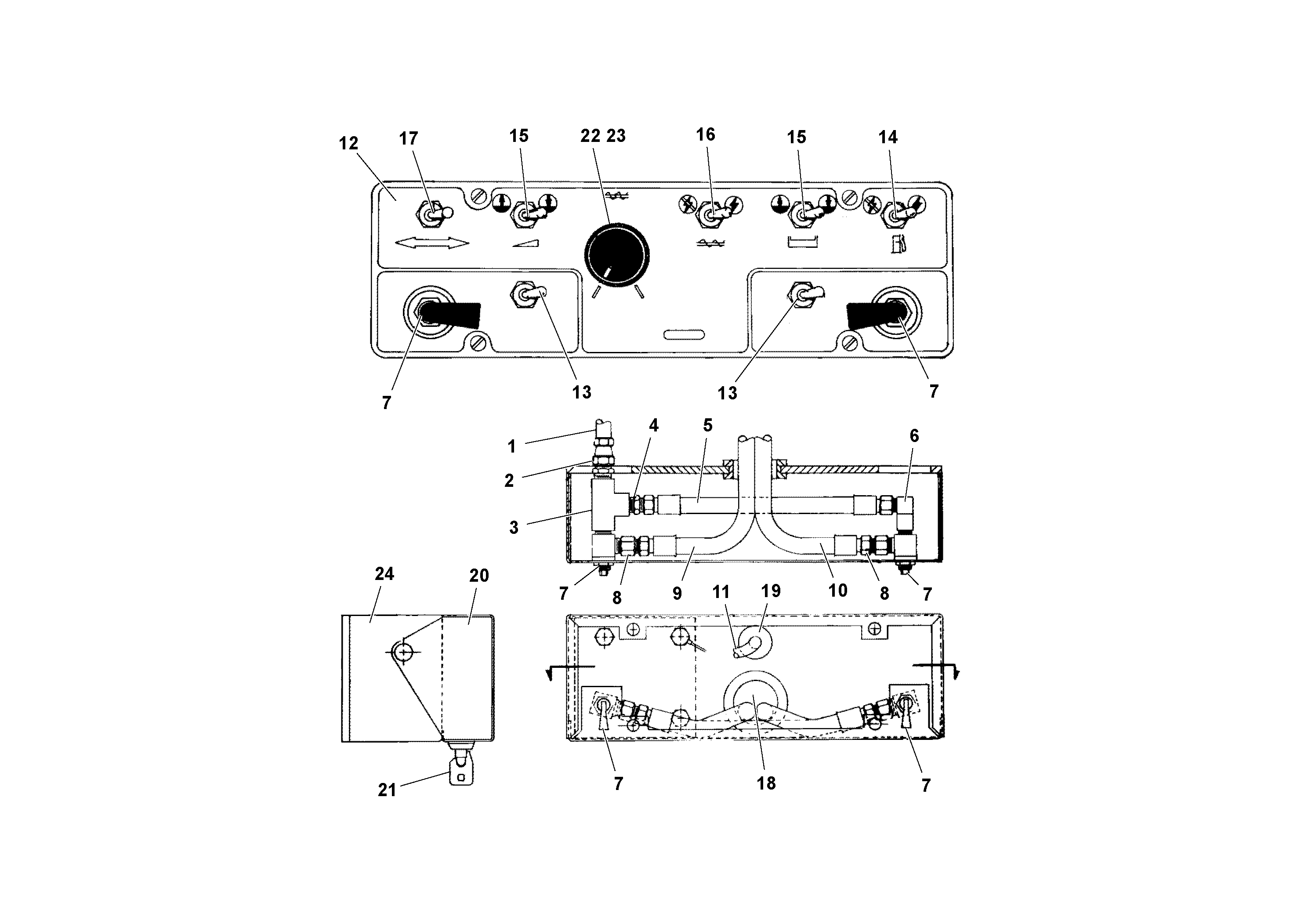 Схема запчастей Volvo Wedgelocks - 87371 Control Station Assembly WEDGE-LOCK 10