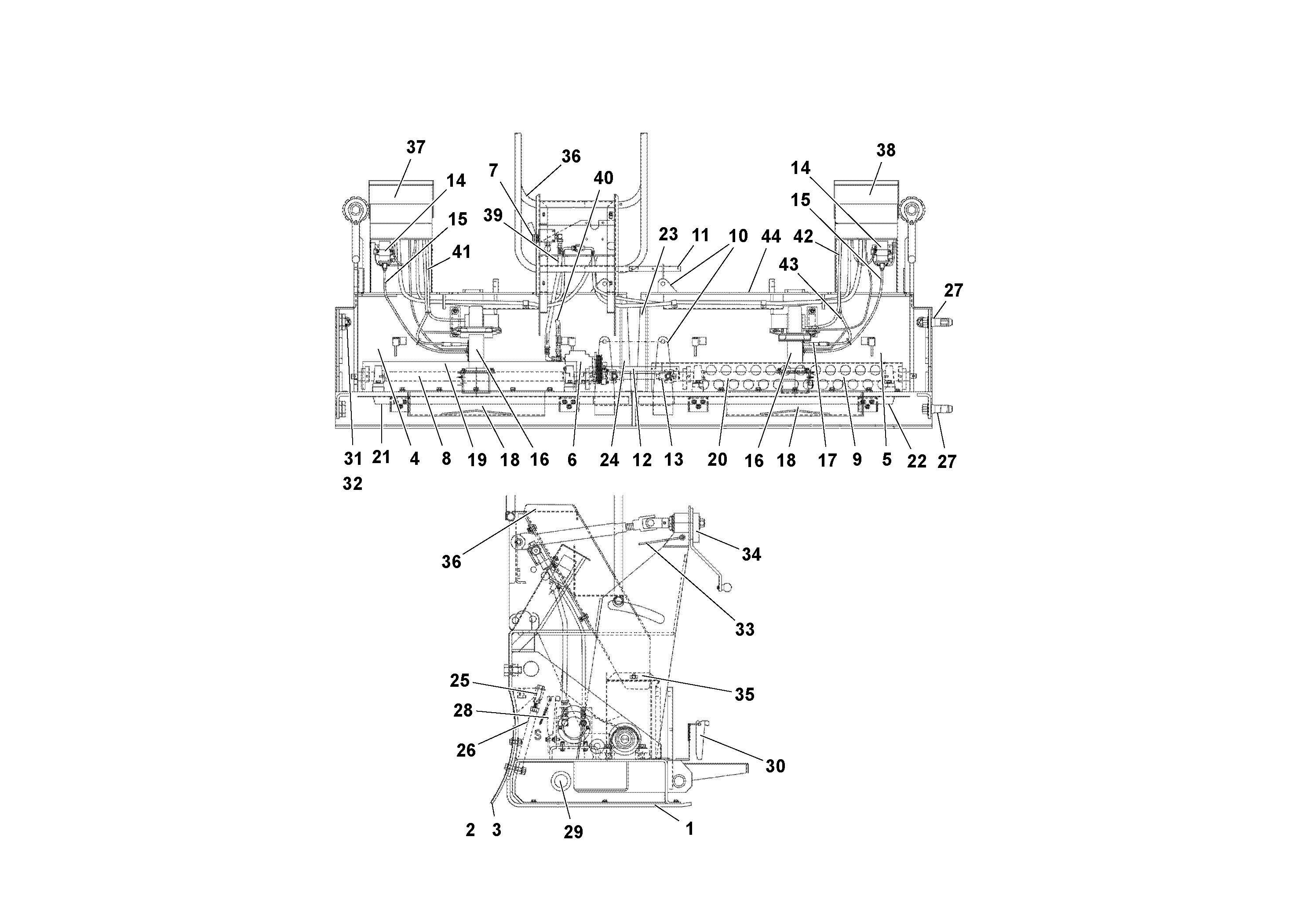 Схема запчастей Volvo Wedgelocks - 104335 Main Screed Assembly WEDGE-LOCK 10