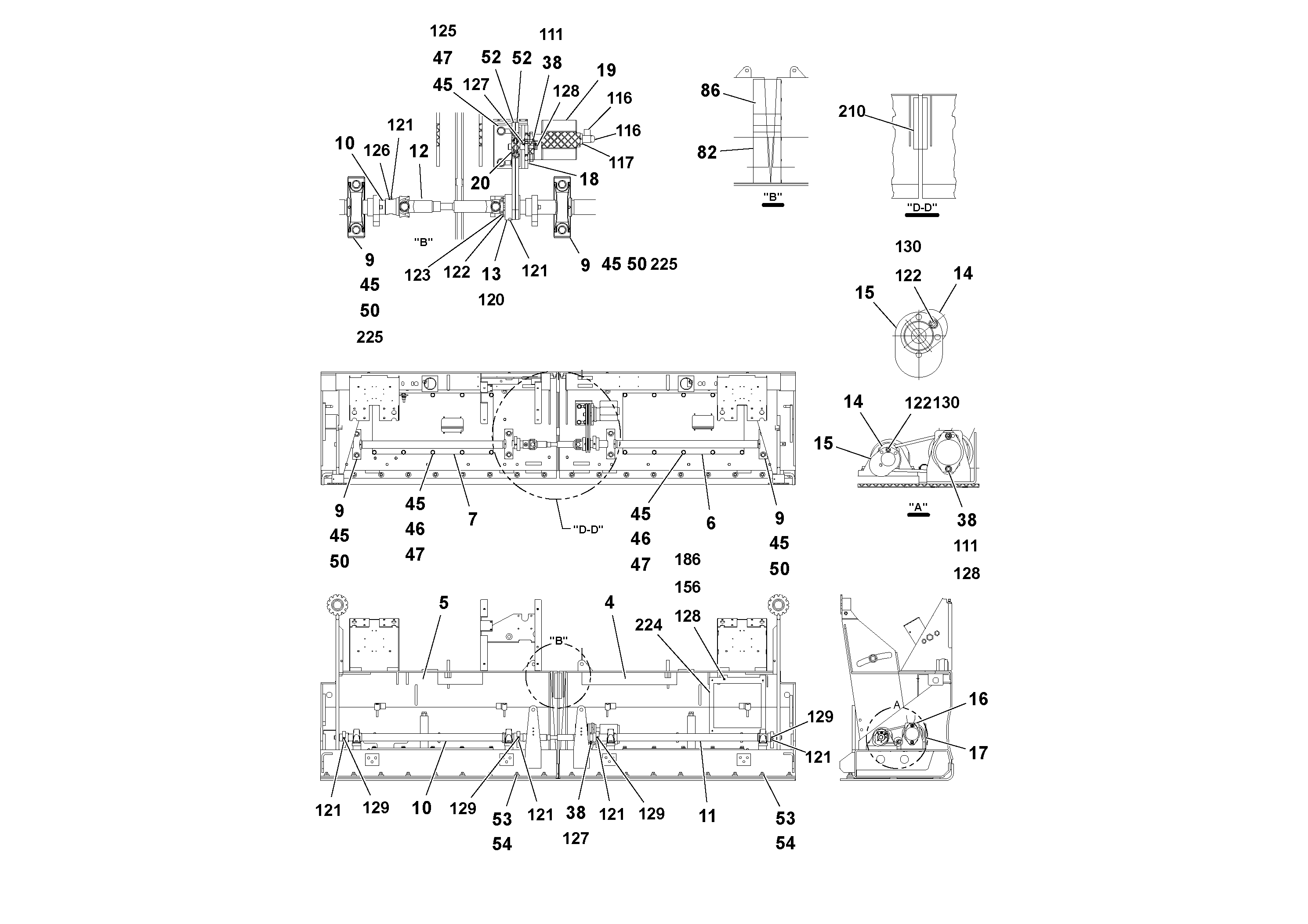 Схема запчастей Volvo Wedgelocks - 62913 Vibrator Shafts and Motor WEDGE-LOCK 10 ELECTRIC