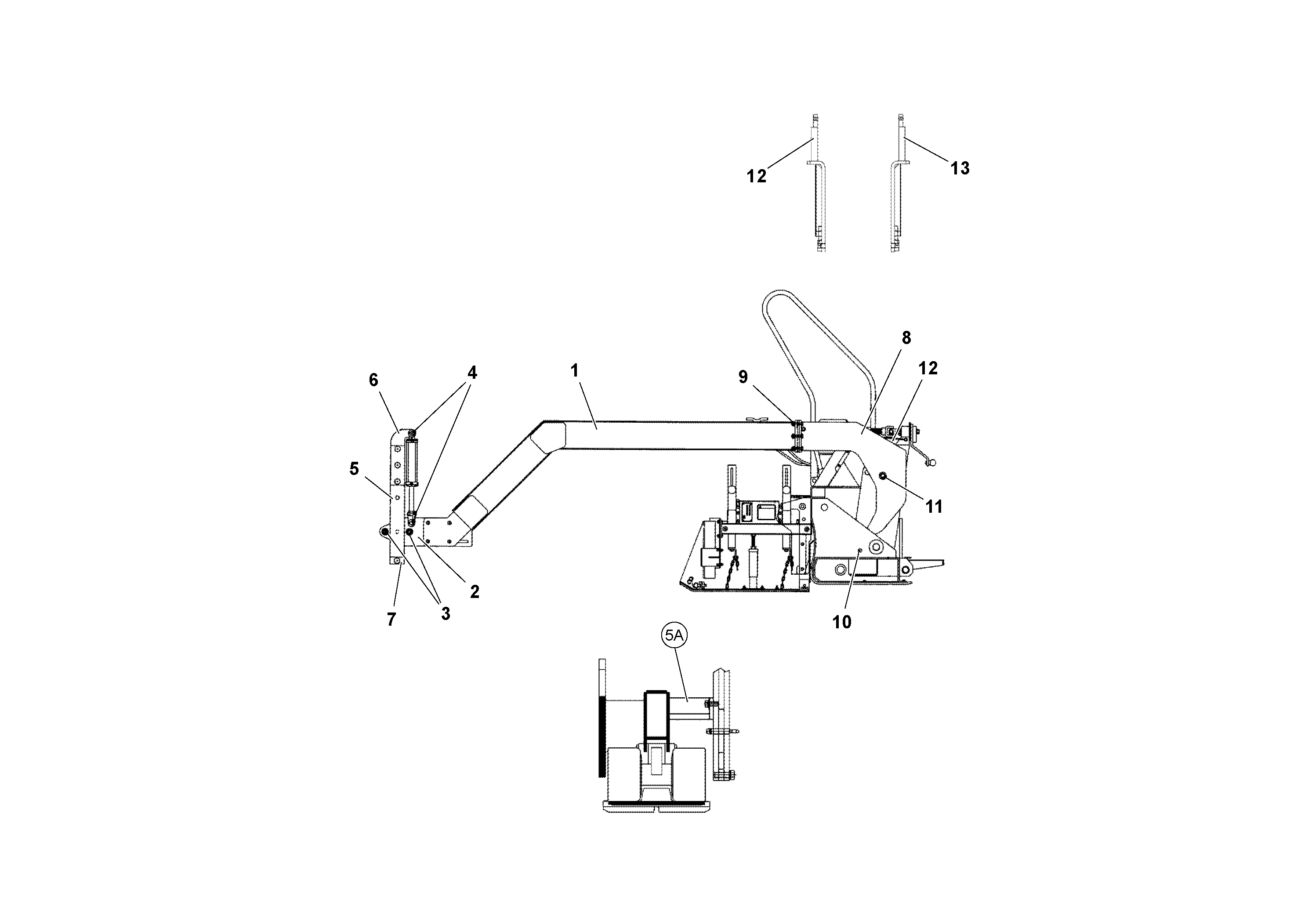 Схема запчастей Volvo Wedgelocks - 65074 Side Arm Arrangement WEDGE-LOCK 10