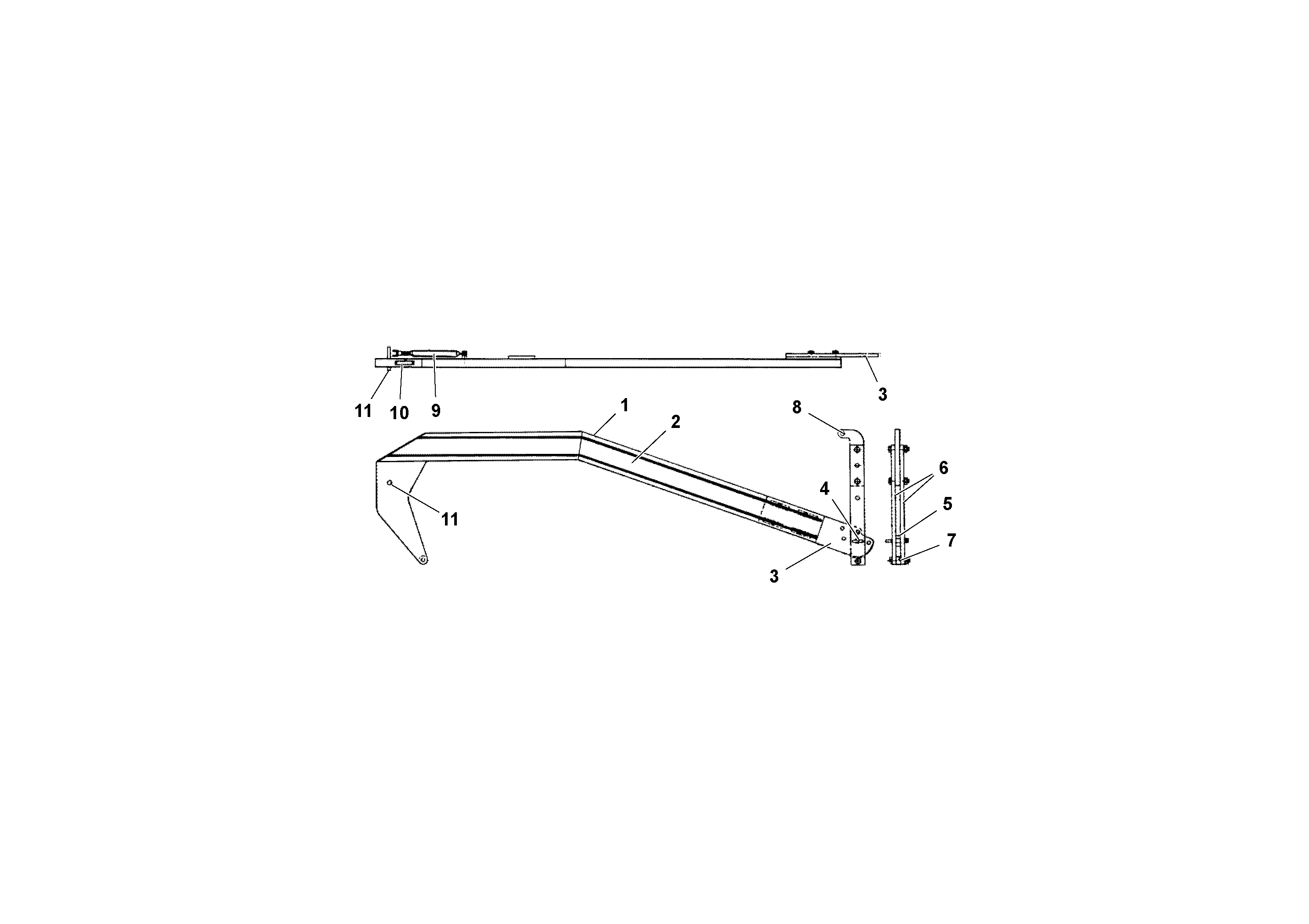 Схема запчастей Volvo Wedgelocks - 65075 Side Arm Arrangement WEDGE-LOCK 10