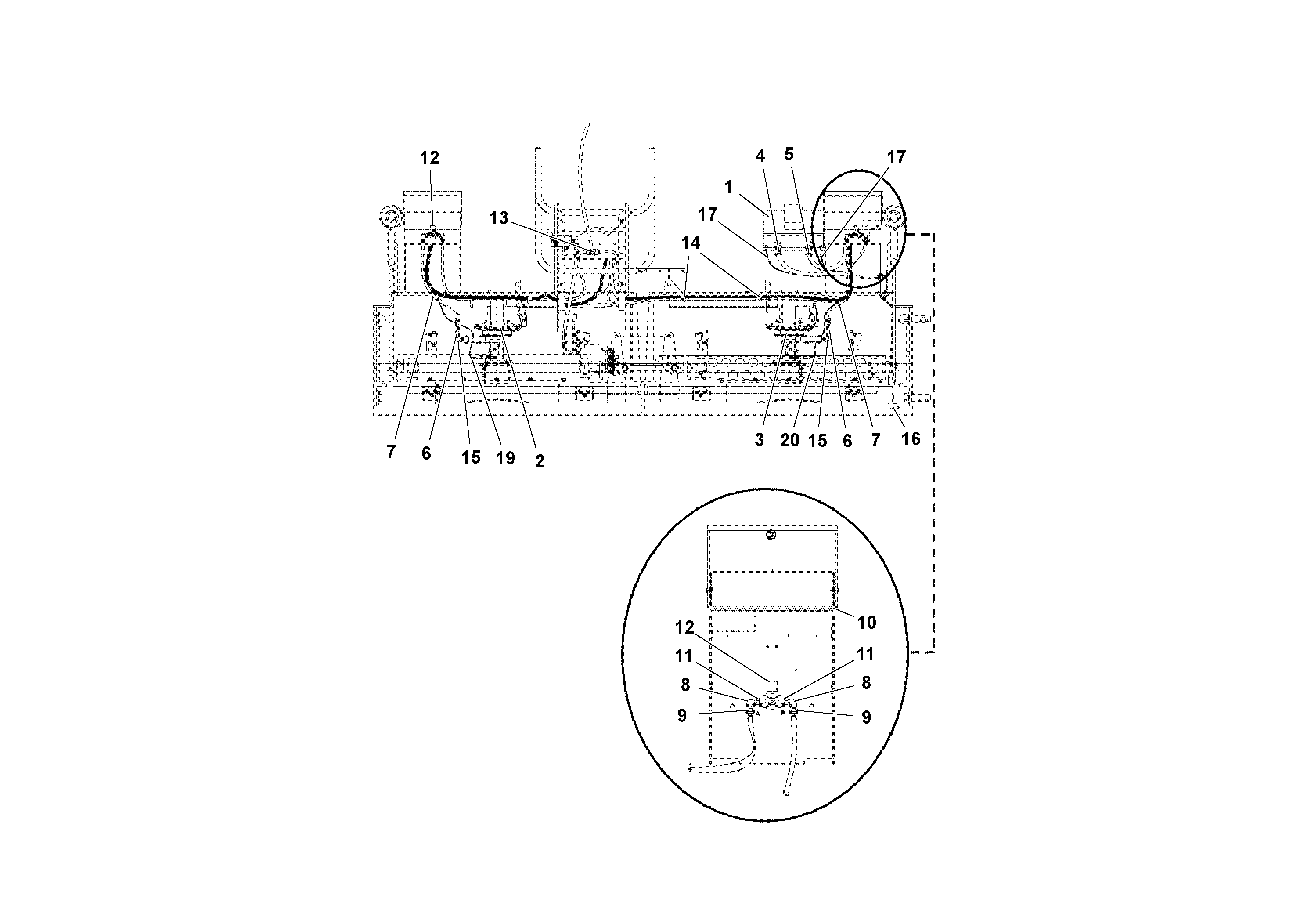 Схема запчастей Volvo Wedgelocks - 65080 Propane Atic Arrangement WEDGE-LOCK 10