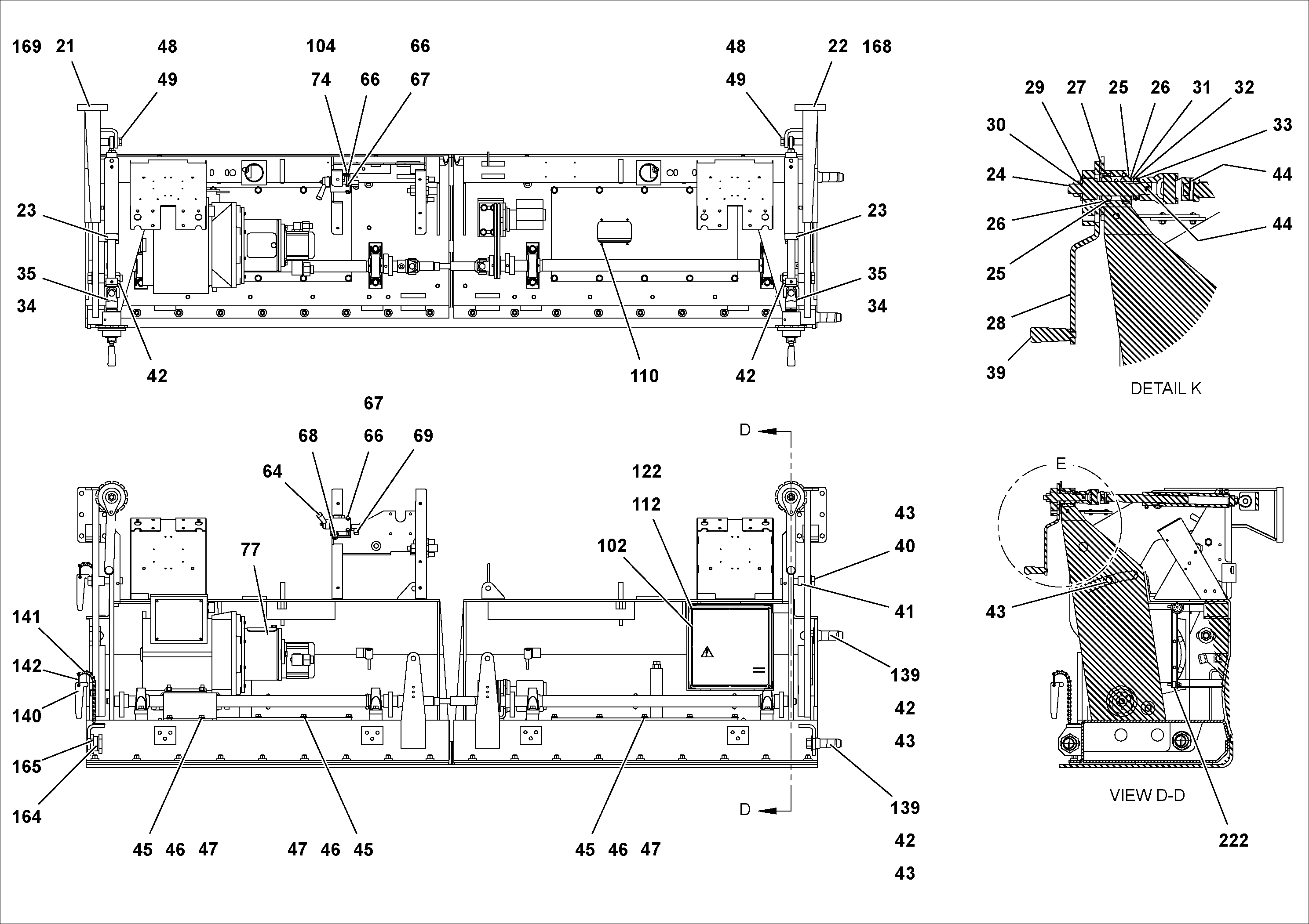 Схема запчастей Volvo Wedgelocks - 77093 Vibrator Shafts and Motor WEDGE-LOCK 10 ELECTRIC