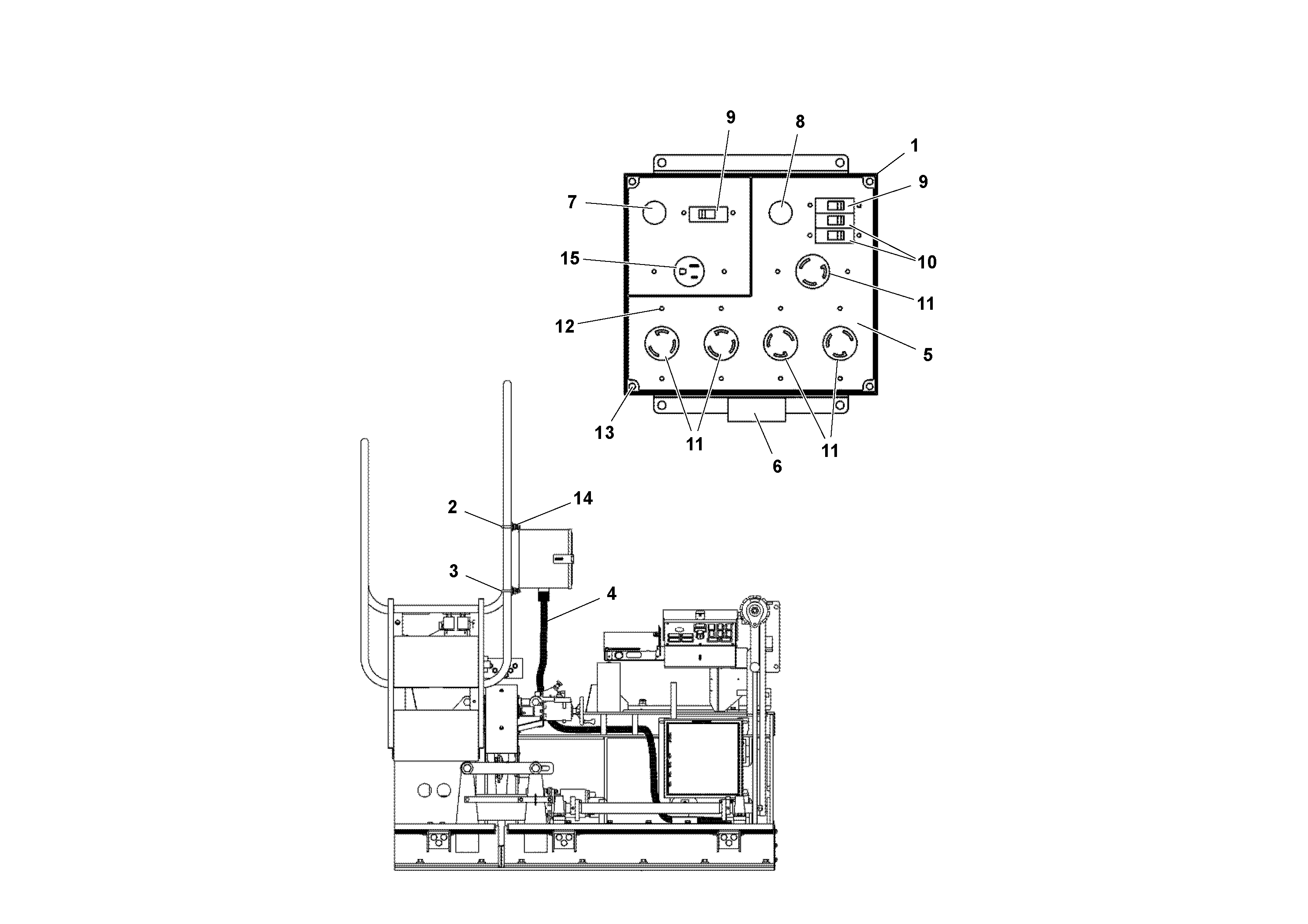 Схема запчастей Volvo Wedgelocks - 94788 Power Outlet Arrangement WEDGE-LOCK 10 ELECTRIC