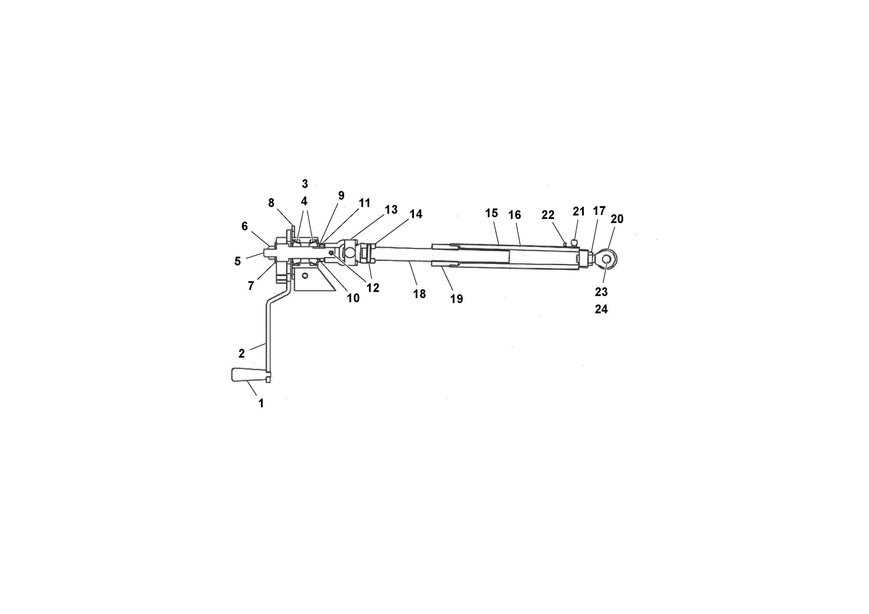 Схема запчастей Volvo Wedgelocks - 69236 Screed Depth Crank Assembly WEDGE-LOCK 10 ELECTRIC