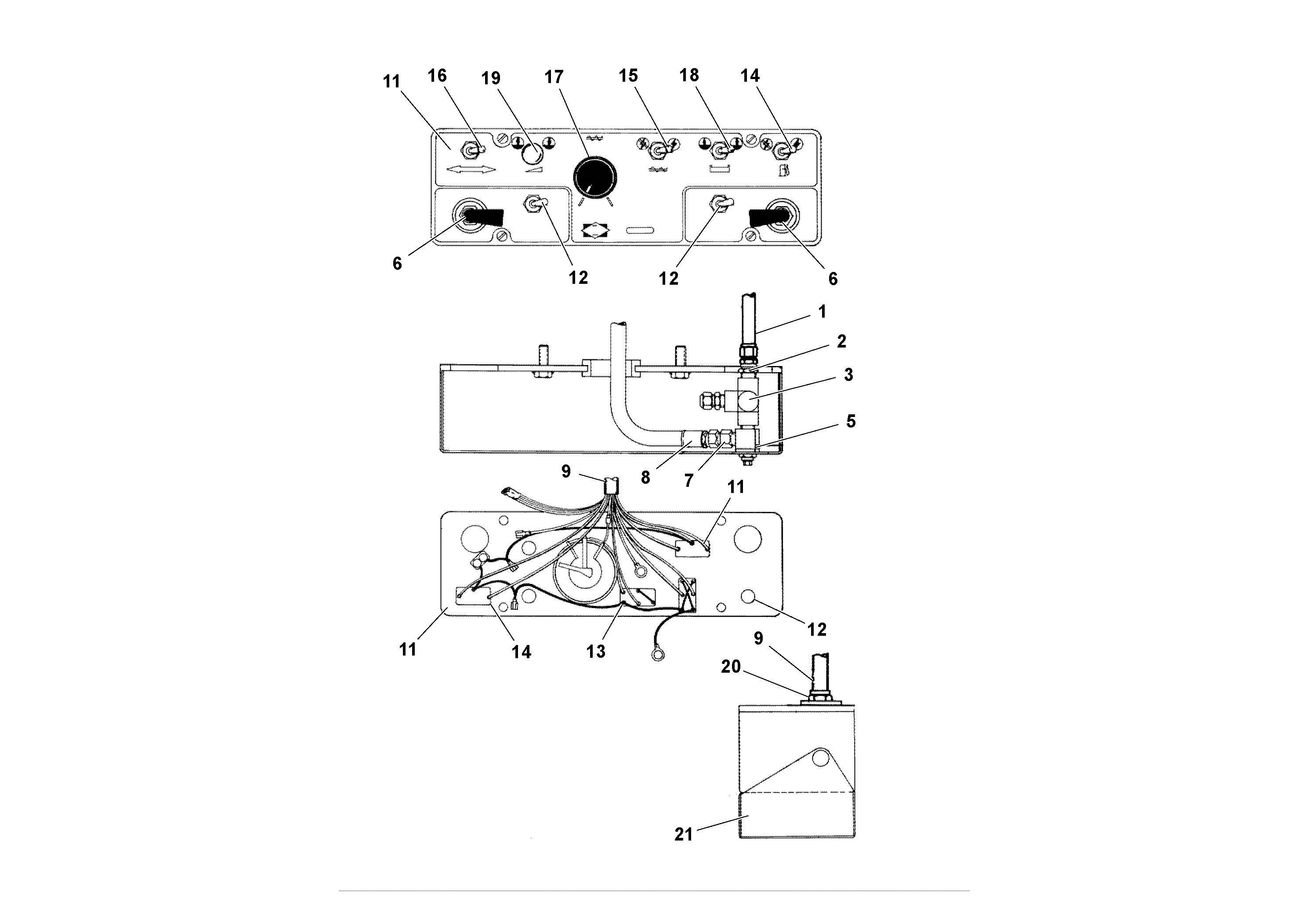 Схема запчастей Volvo Wedgelocks - 61405 Control Station Assembly WEDGE-LOCK 8