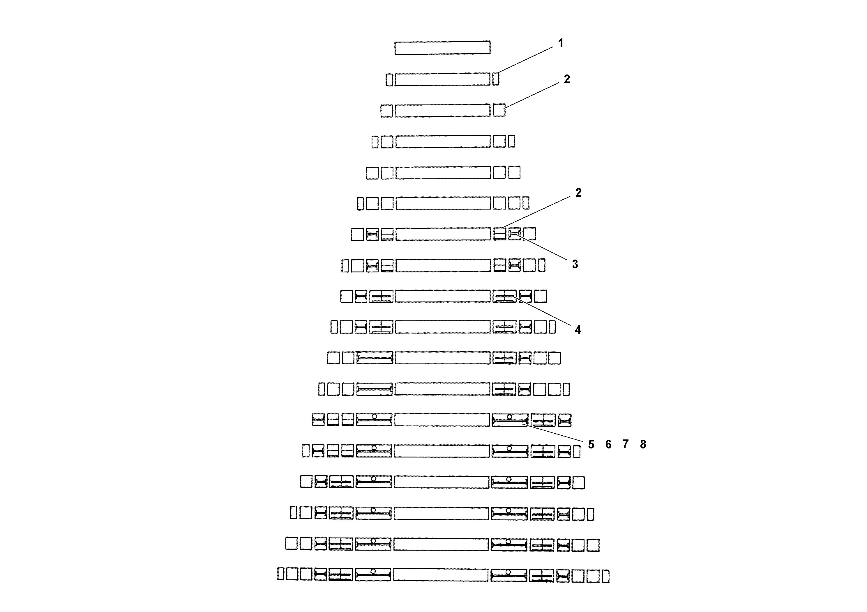 Схема запчастей Volvo Wedgelocks - 63891 Extended Width Paving Arrangement WEDGE-LOCK 8
