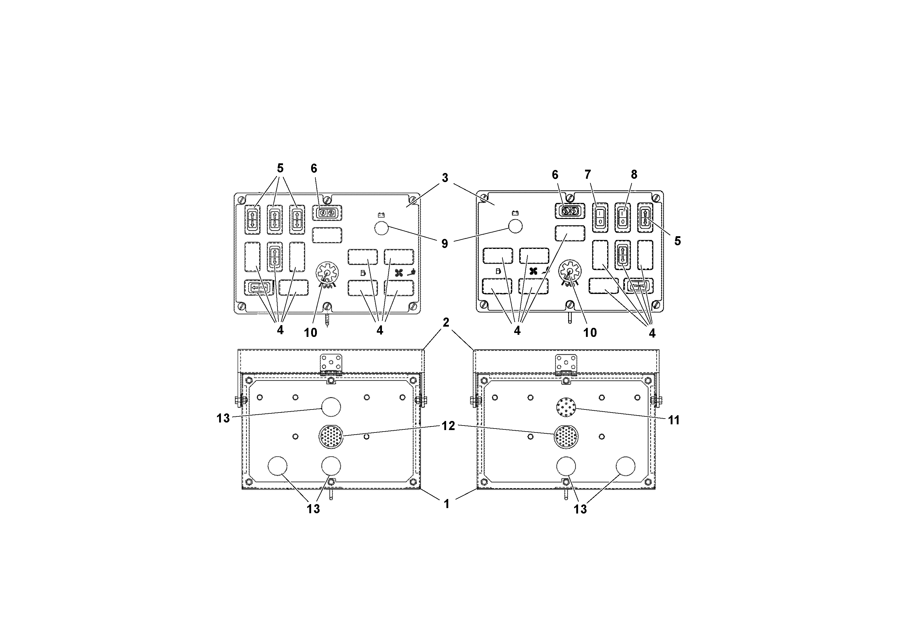 Схема запчастей Volvo Wedgelocks - 2488 Control Box Assembly WEDGE-LOCK 10 ELECTRIC
