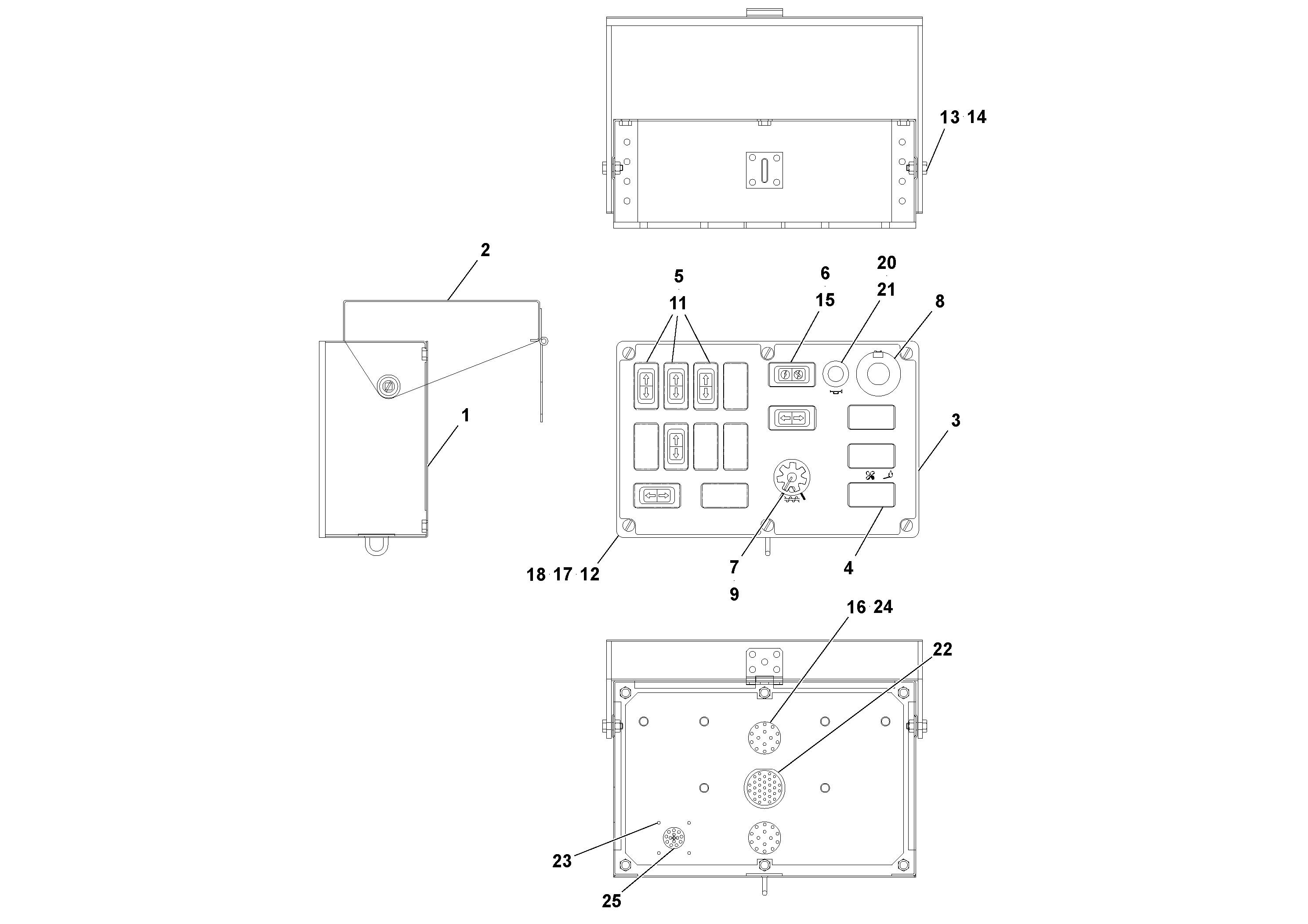 Схема запчастей Volvo Wedgelocks - 62899 Control Box Assembly WEDGE-LOCK 10 ELECTRIC