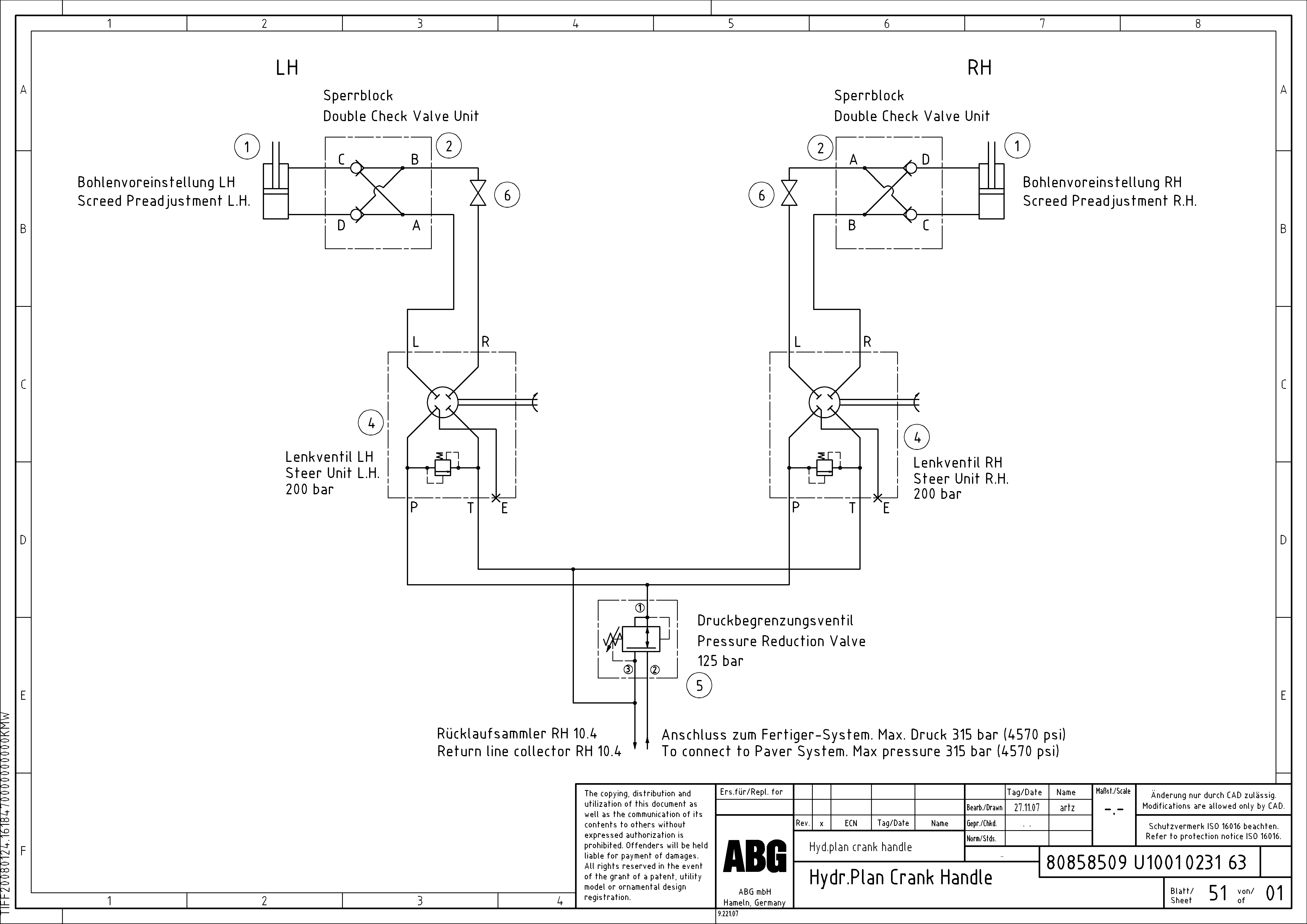 Схема запчастей Volvo Omni 1000 - 86595 Assembly Plan OMNI 1000 ATT. SCREEDS 3,0 - 9,0M PF6110, PF6160/PF6170